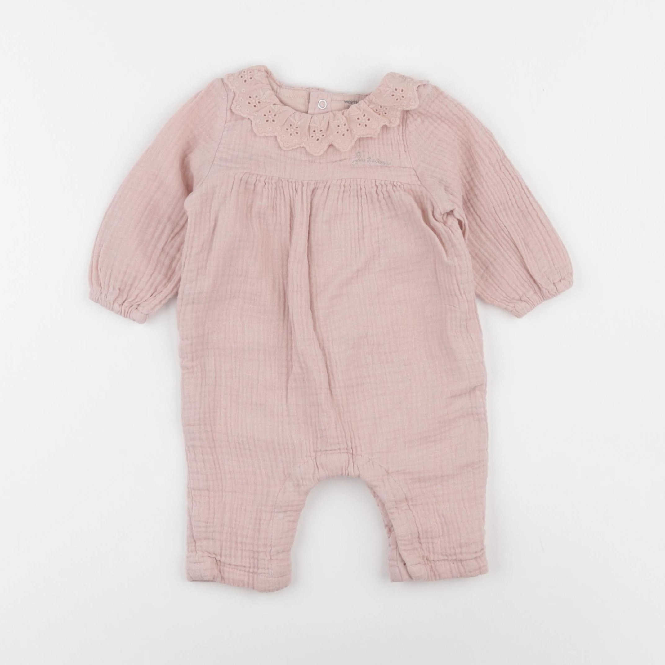 Vertbaudet - combinaison rose - 3 mois