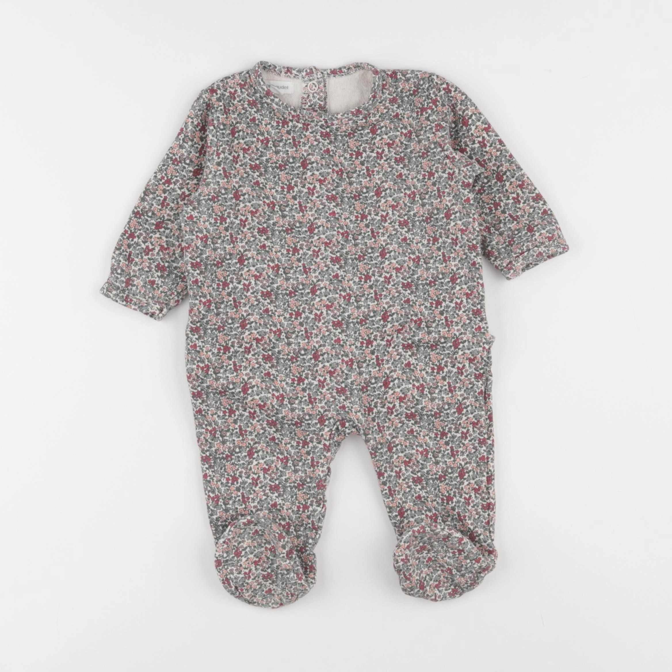 Vertbaudet - pyjama coton vert - 6 mois