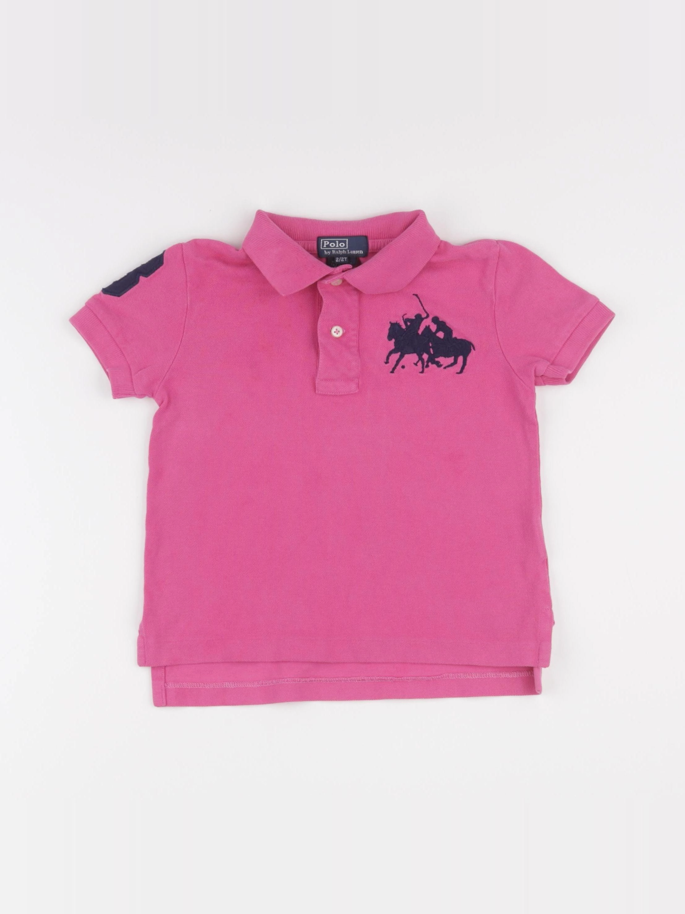 Ralph Lauren - polo rose fluo - 2 ans