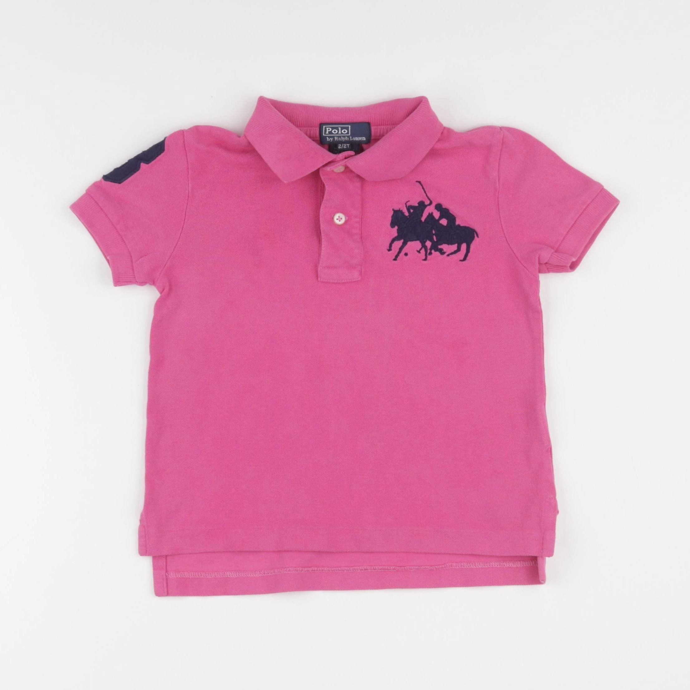 Ralph Lauren - polo rose fluo - 2 ans