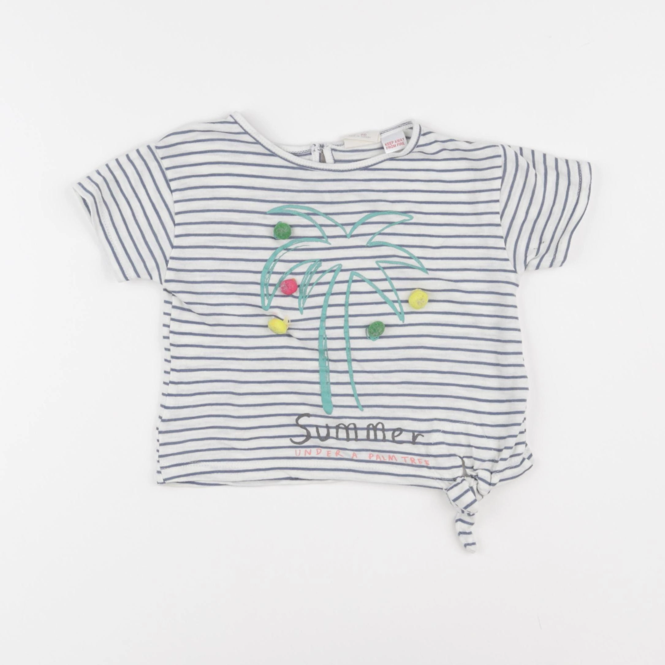 Zara - tee-shirt bleu - 2/3 ans