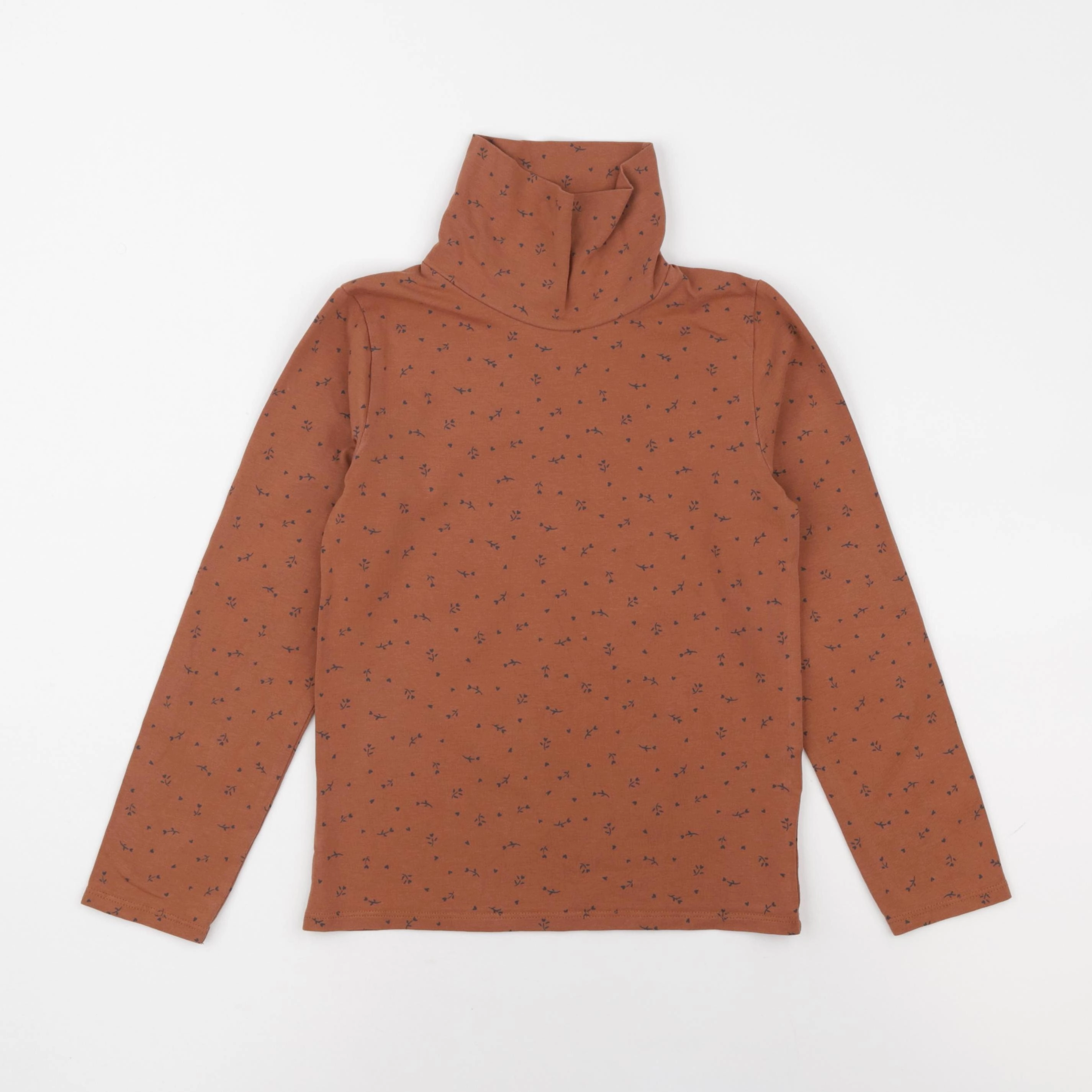 Vertbaudet - sous-pull marron - 8 ans