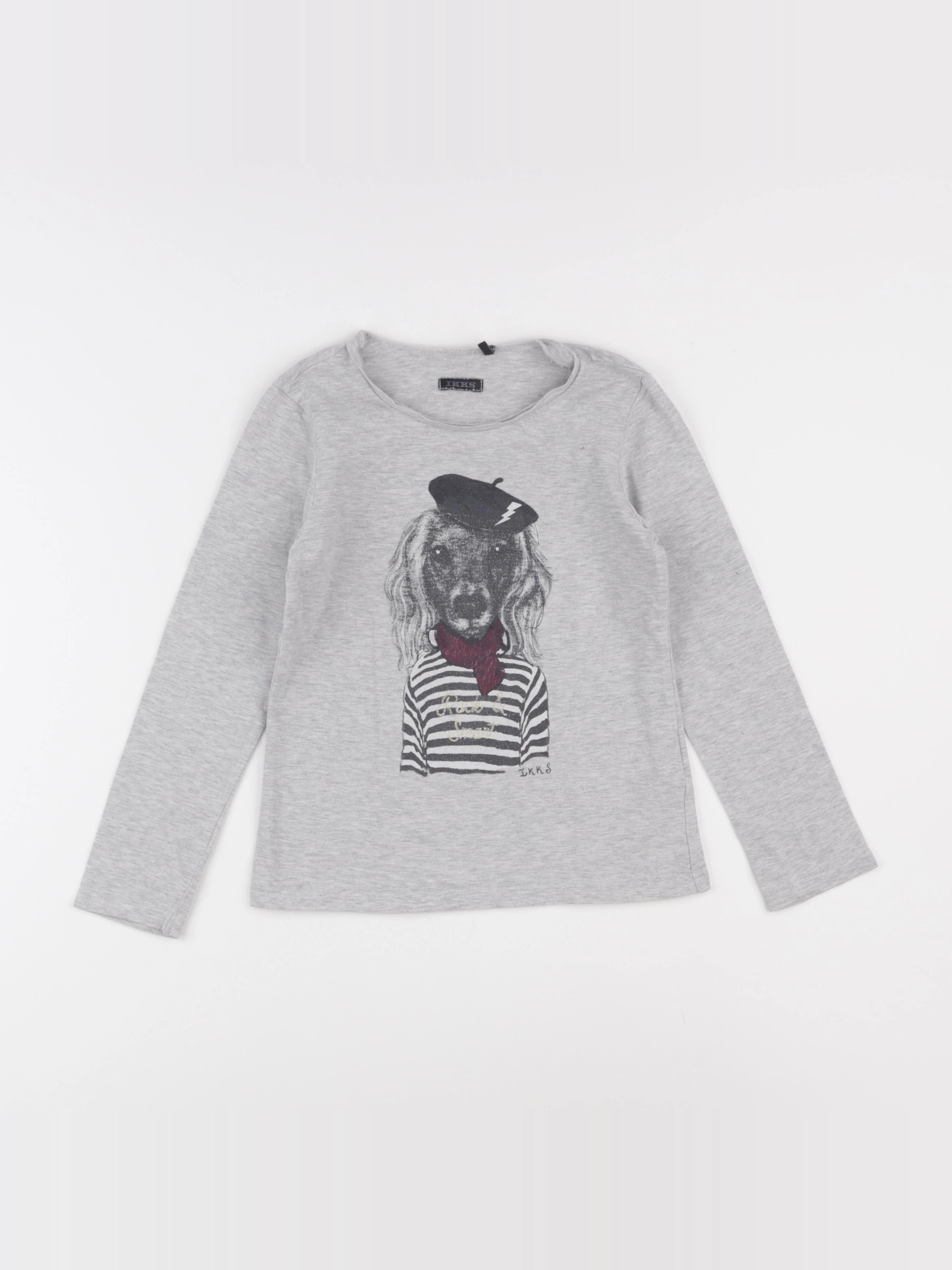 IKKS - tee-shirt gris - 6 ans