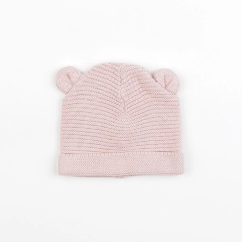 Vertbaudet - bonnet rose - 1 mois