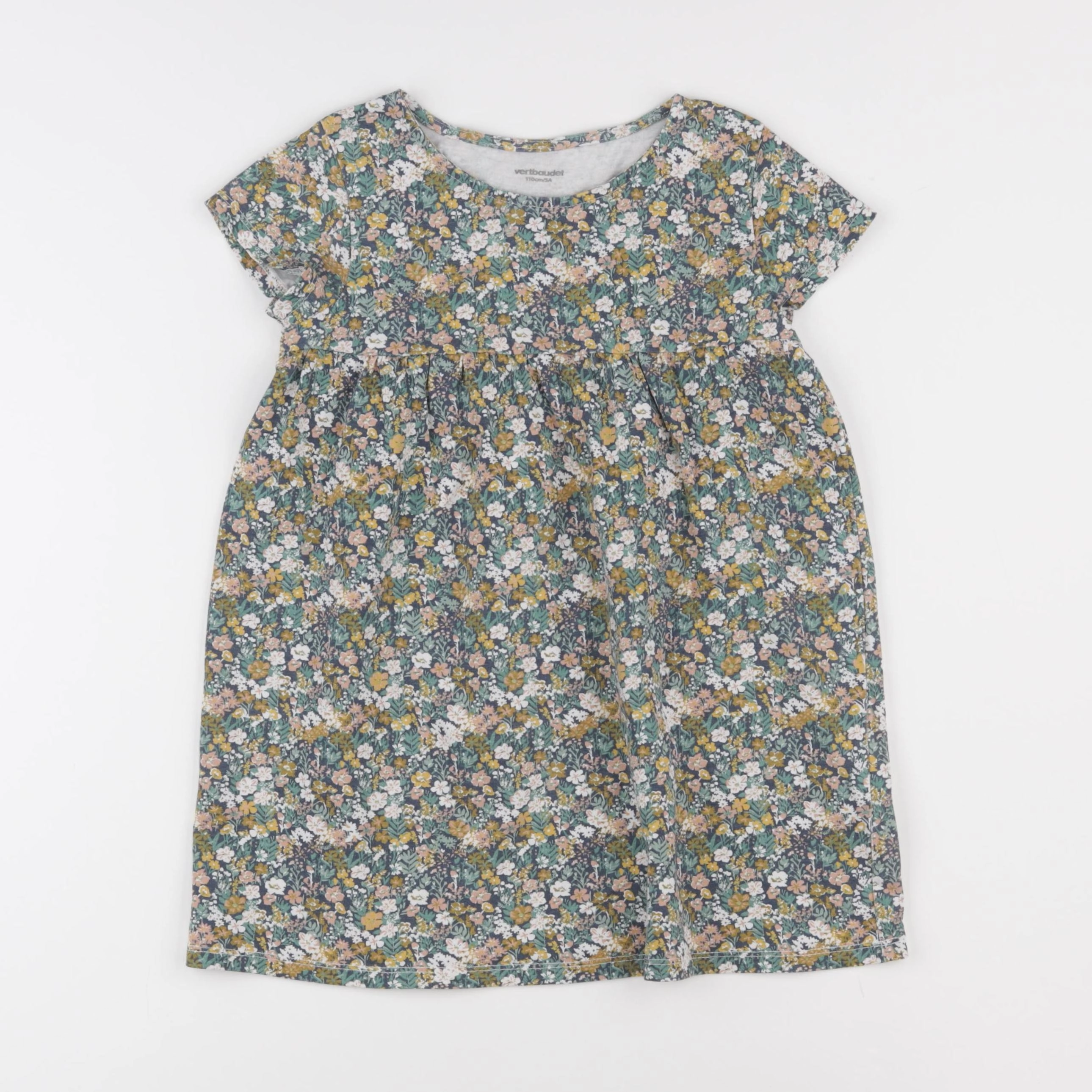 Vertbaudet - robe vert - 5 ans