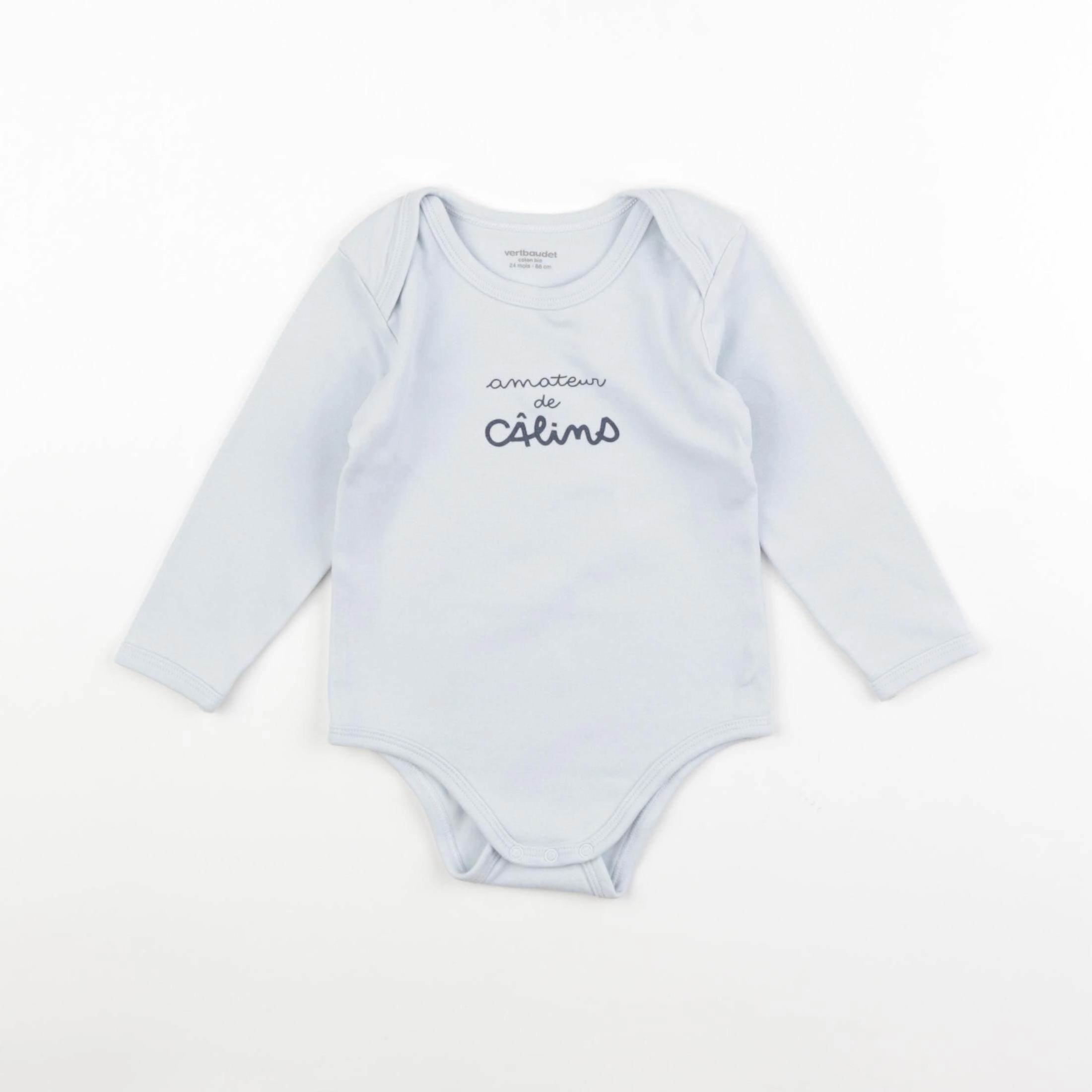 Vertbaudet - body bleu - 24 mois