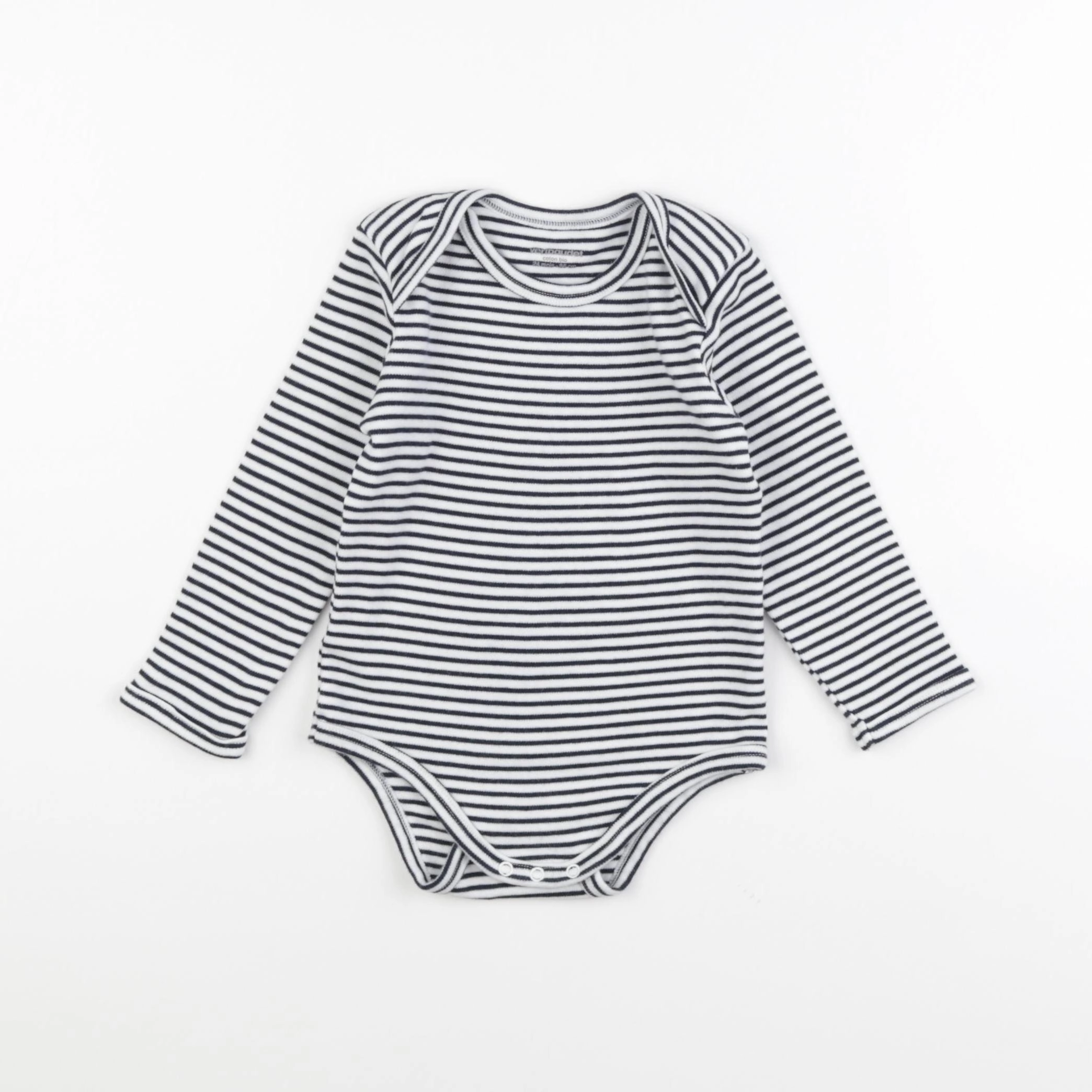 Vertbaudet - body bleu - 24 mois