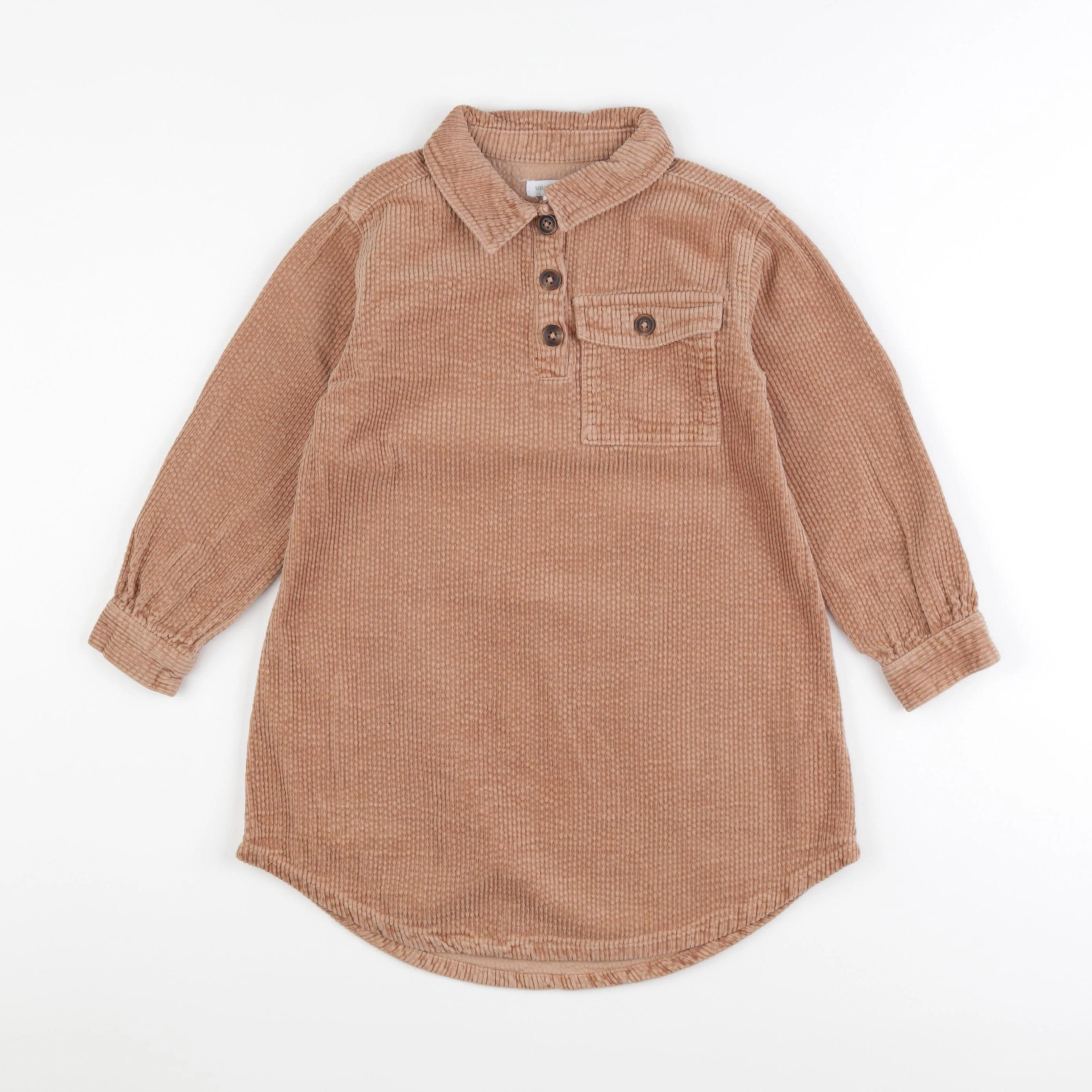 Vertbaudet - robe marron - 6 ans