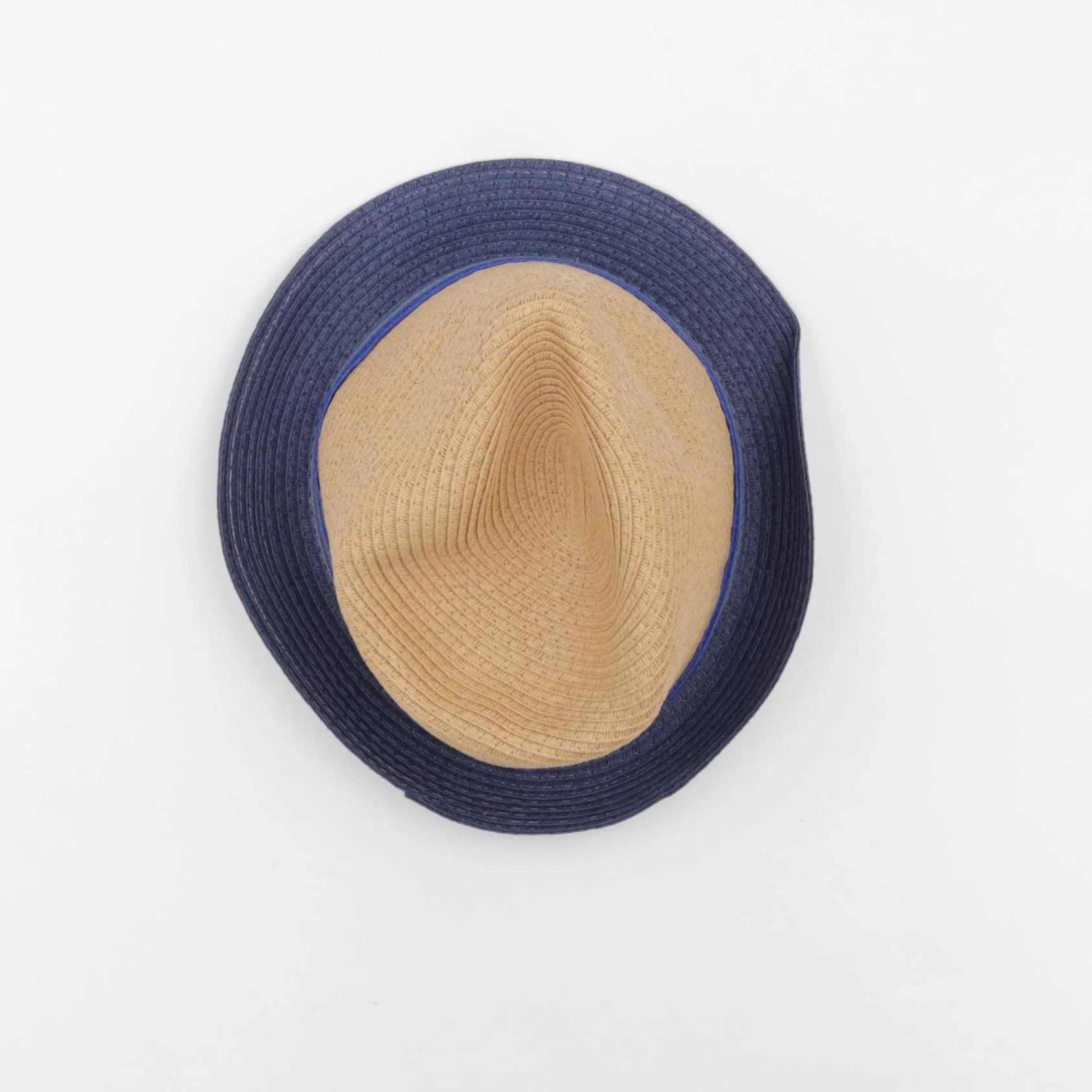 Vertbaudet - chapeau bleu, beige - 8/10 ans