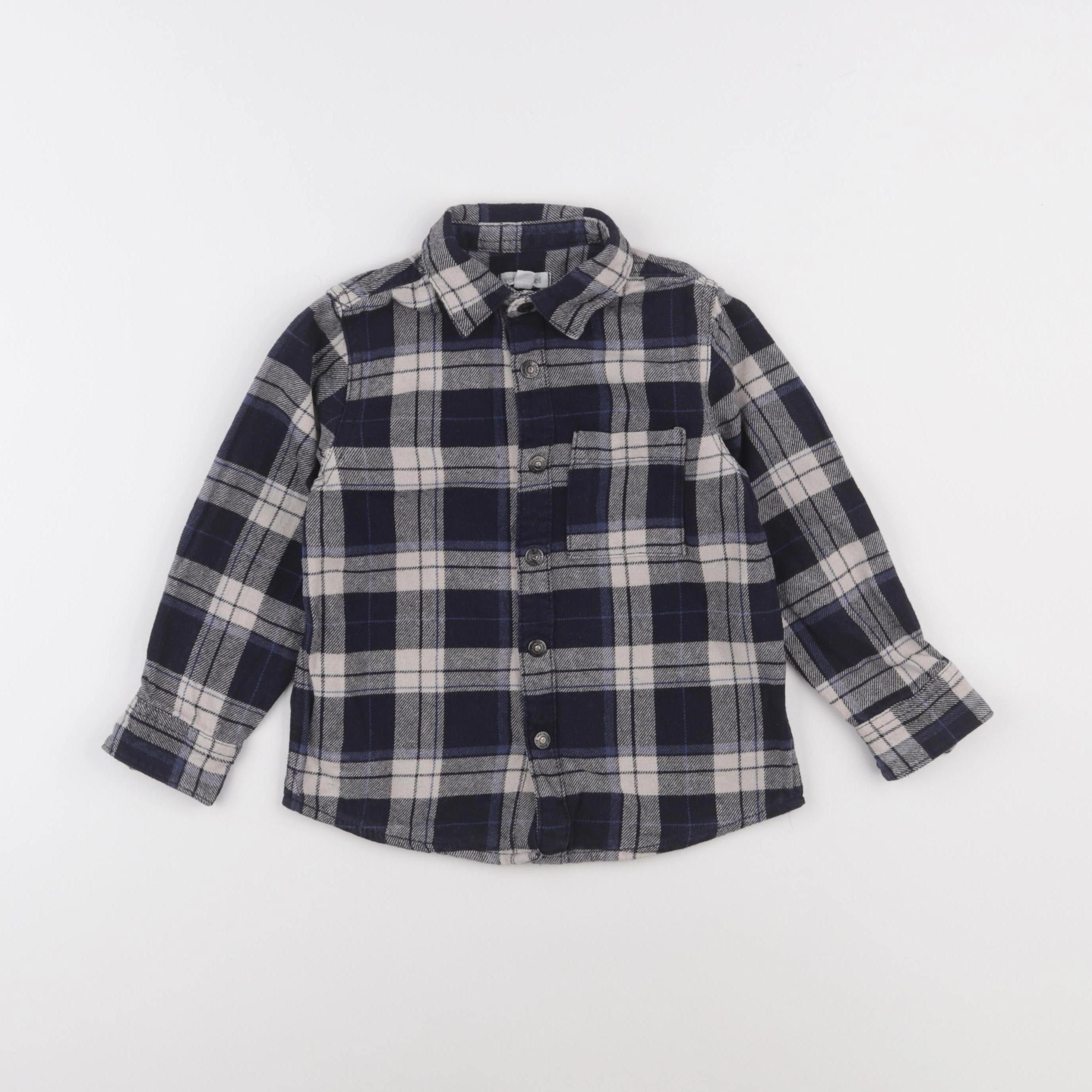 Vertbaudet - chemise bleu - 6 ans