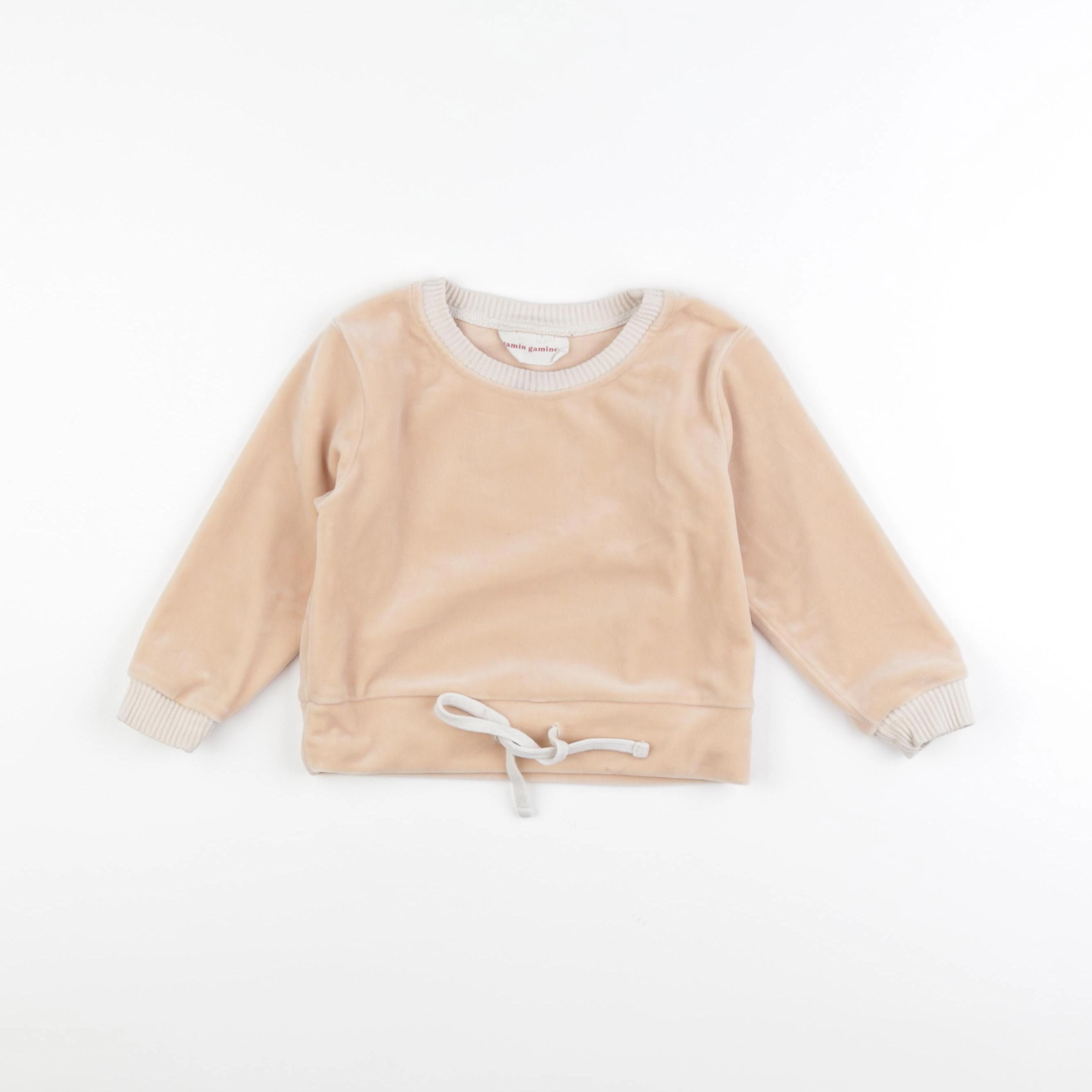 Gamin gamine - sweat rose - 12/18 mois