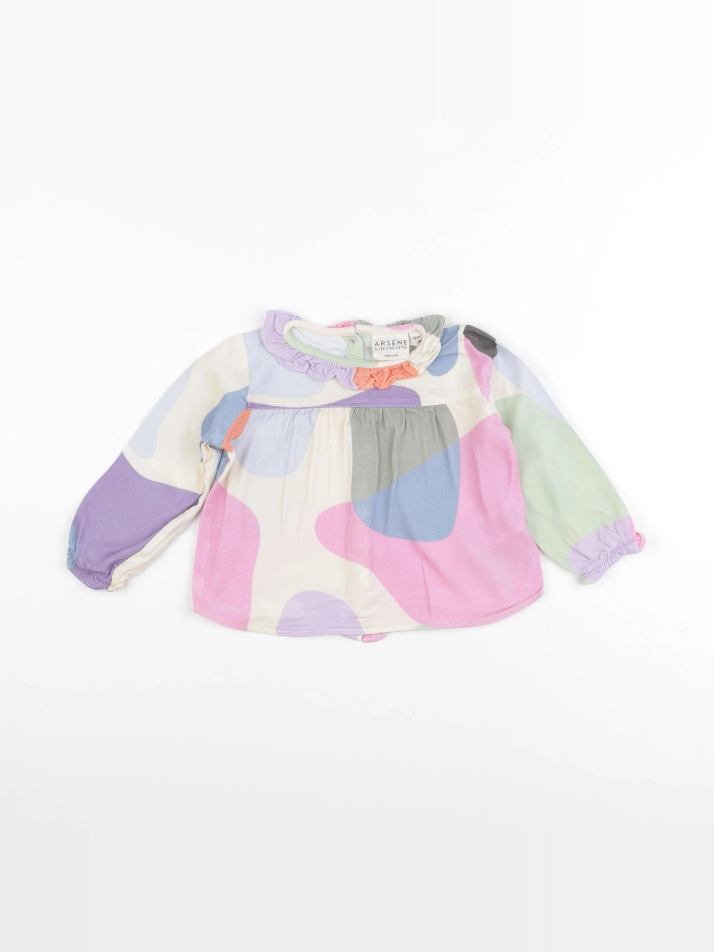 Arsène et les pipelettes - blouse beige - 18 mois