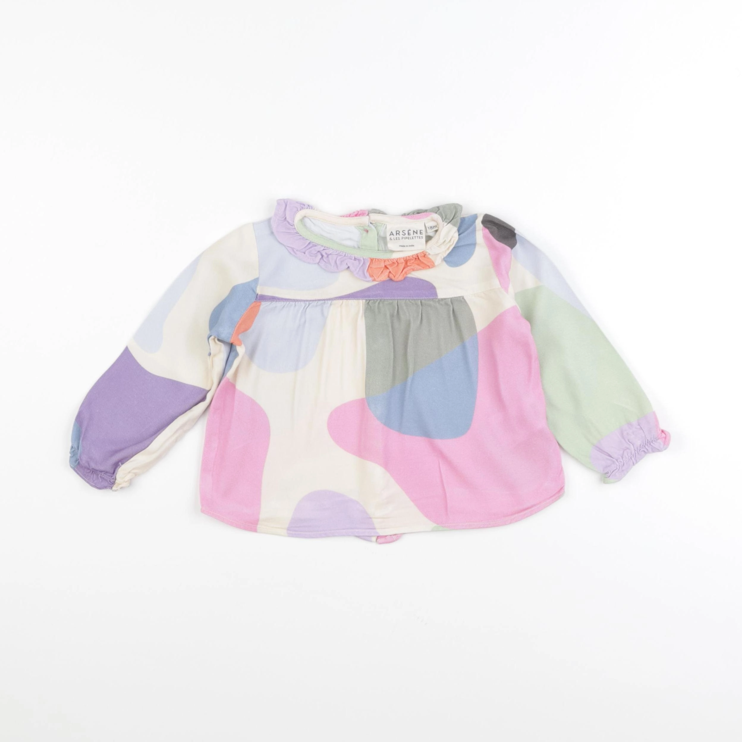Arsène et les pipelettes - blouse beige - 18 mois