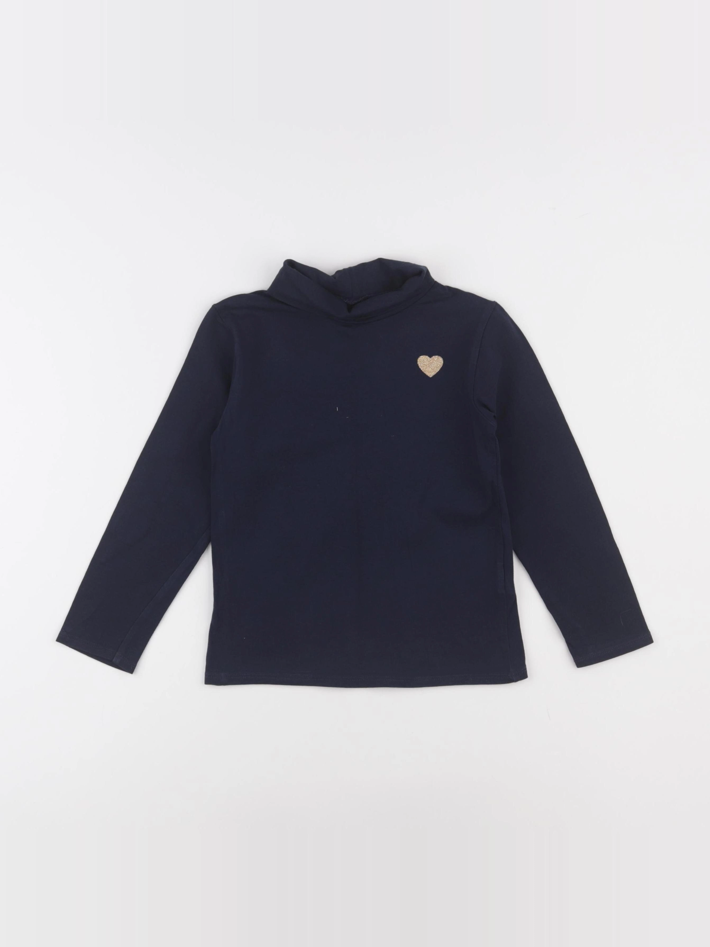 Vertbaudet - sous-pull bleu - 5 ans