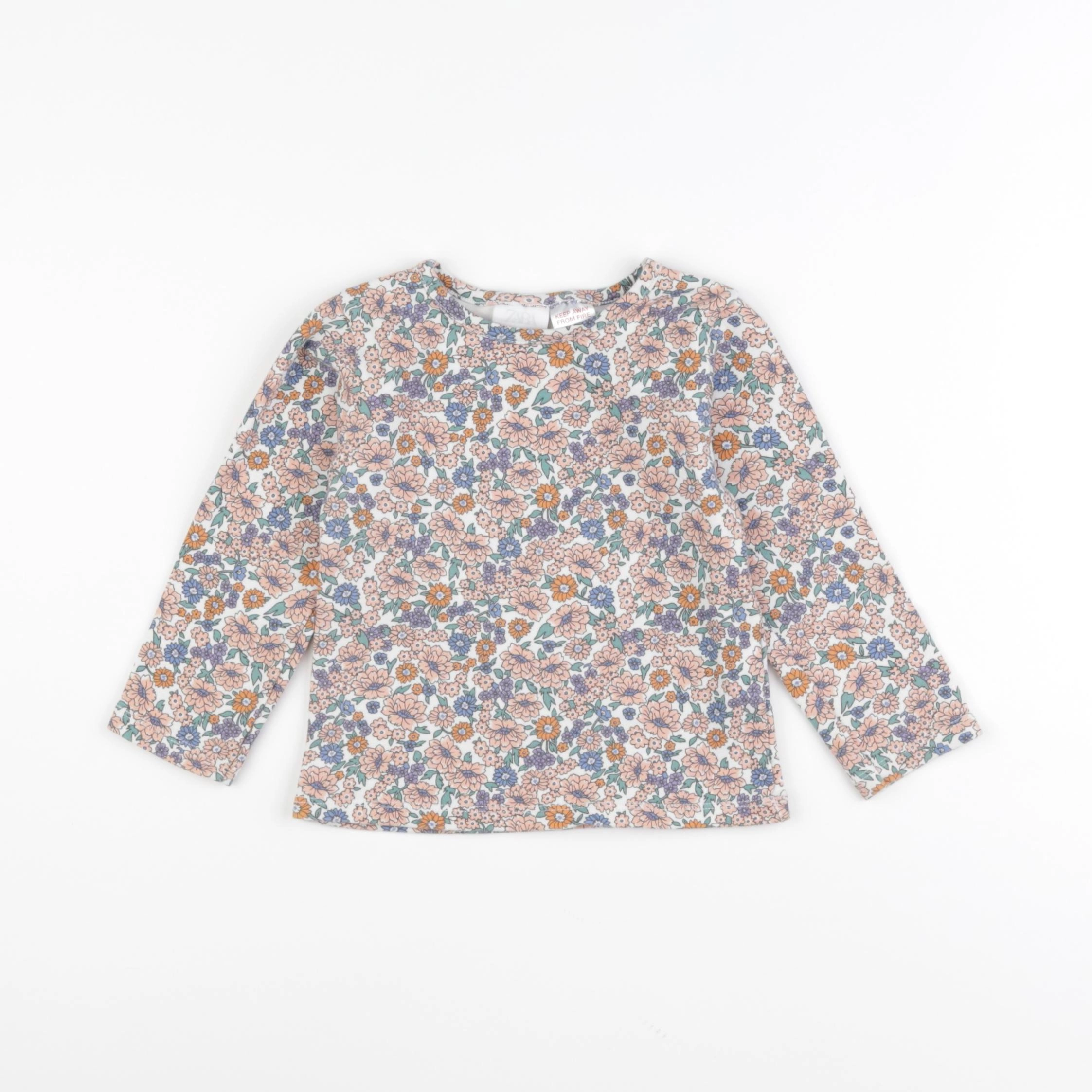 Zara - tee-shirt multicolore - 18/24 mois