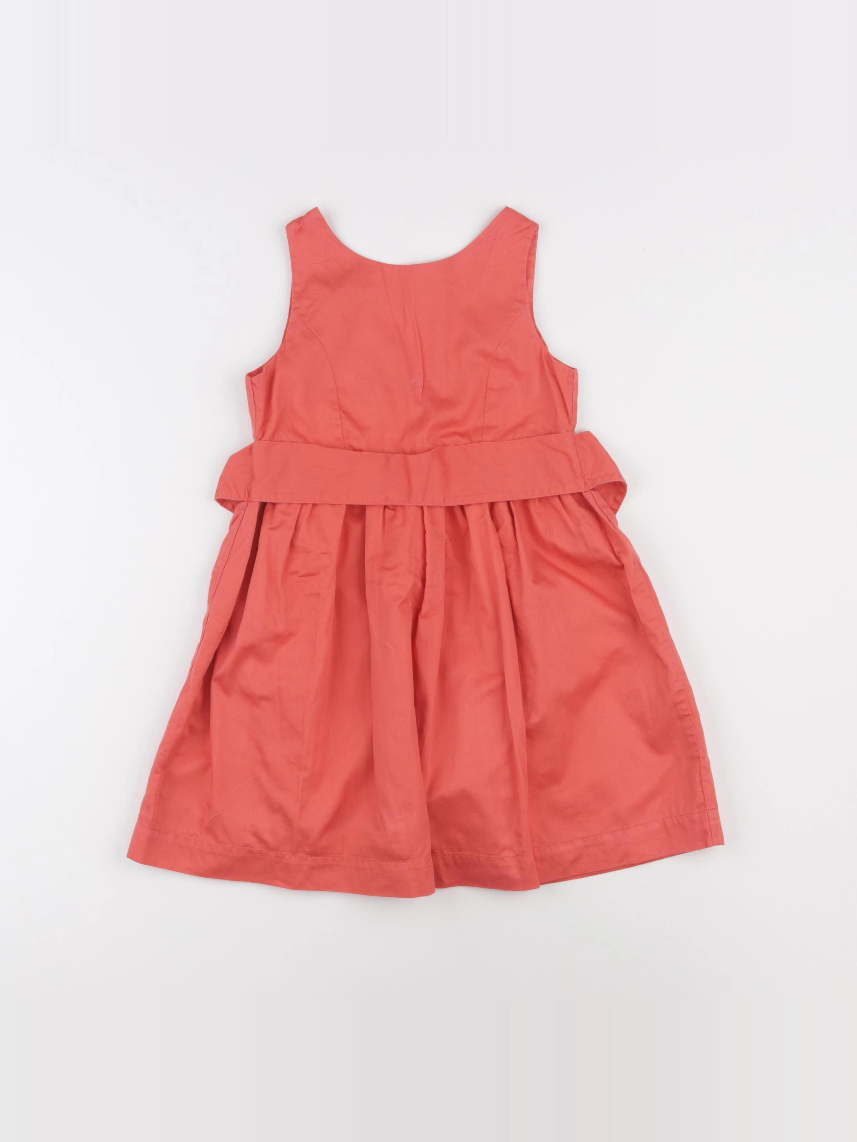 Vertbaudet - robe orange - 5 ans