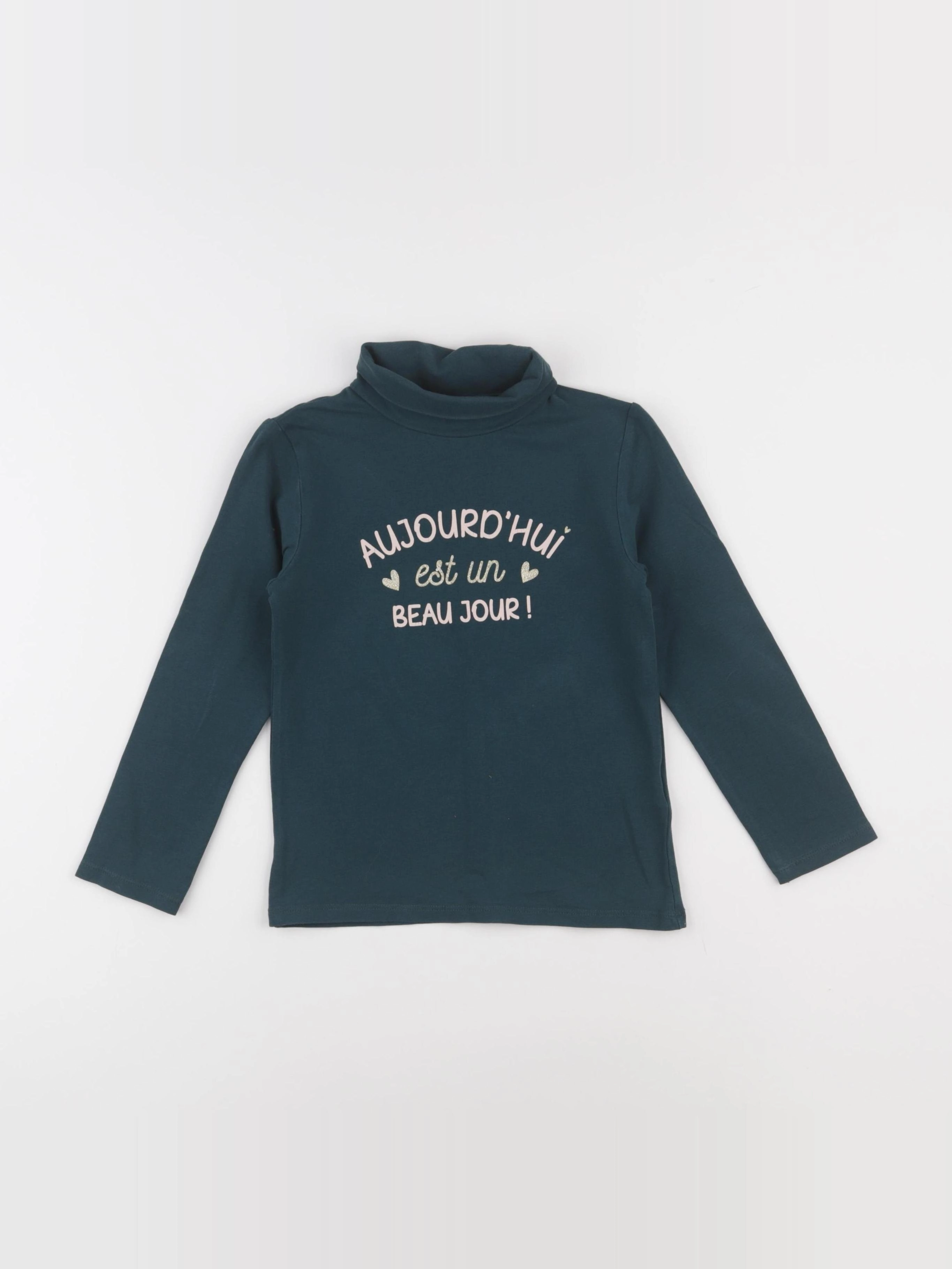 Vertbaudet - sous-pull vert - 5 ans