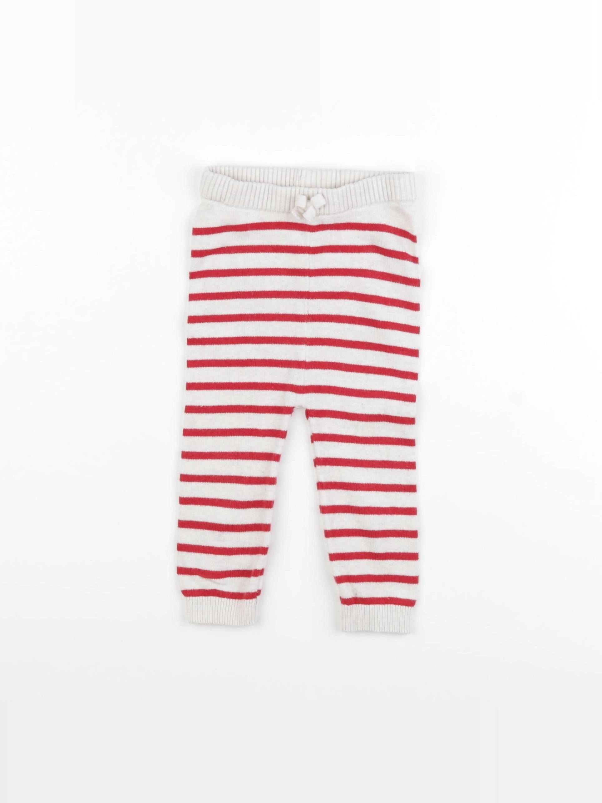Vertbaudet - legging rouge - 9 mois