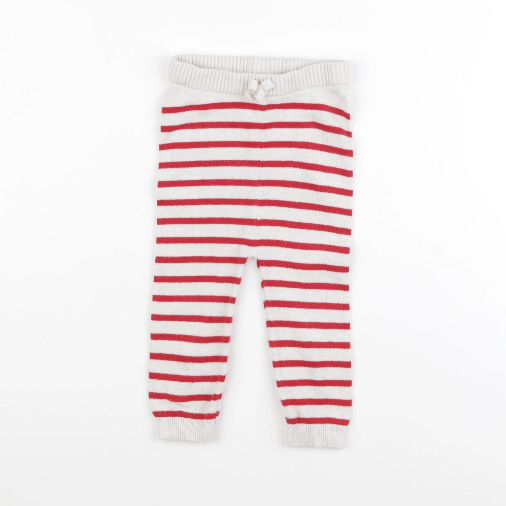 Vertbaudet - legging rouge - 9 mois
