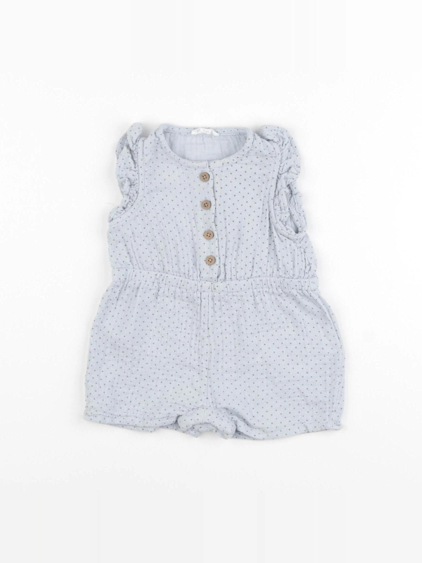 Vertbaudet - combinaison bleu - 6 mois