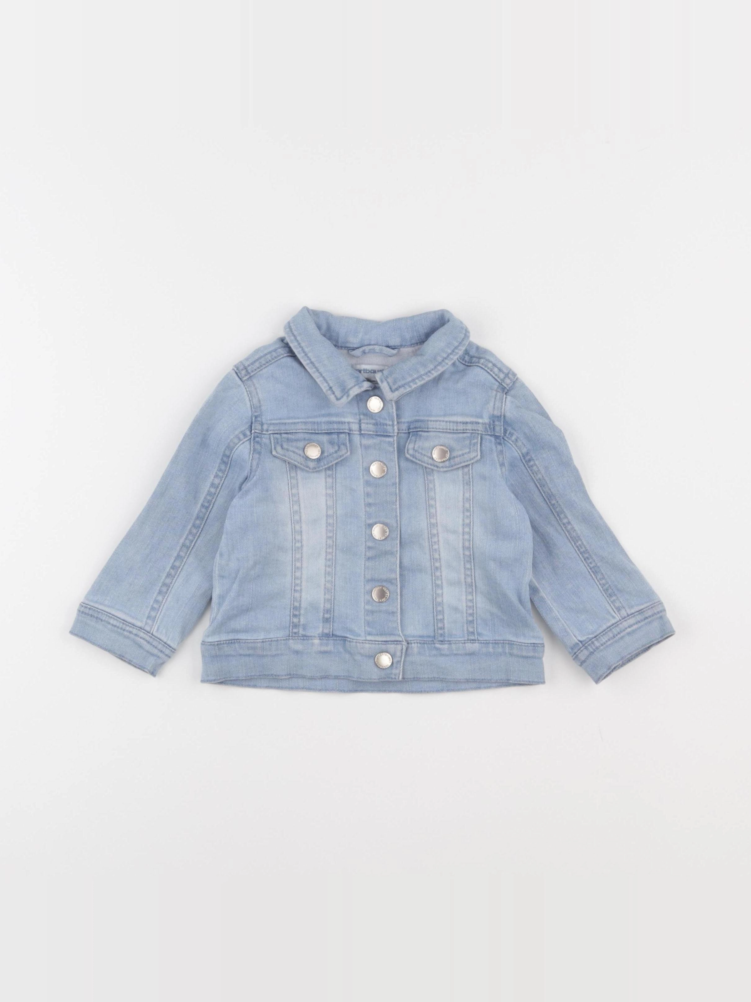 Vertbaudet - veste imprimé au dos bleu - 12 mois
