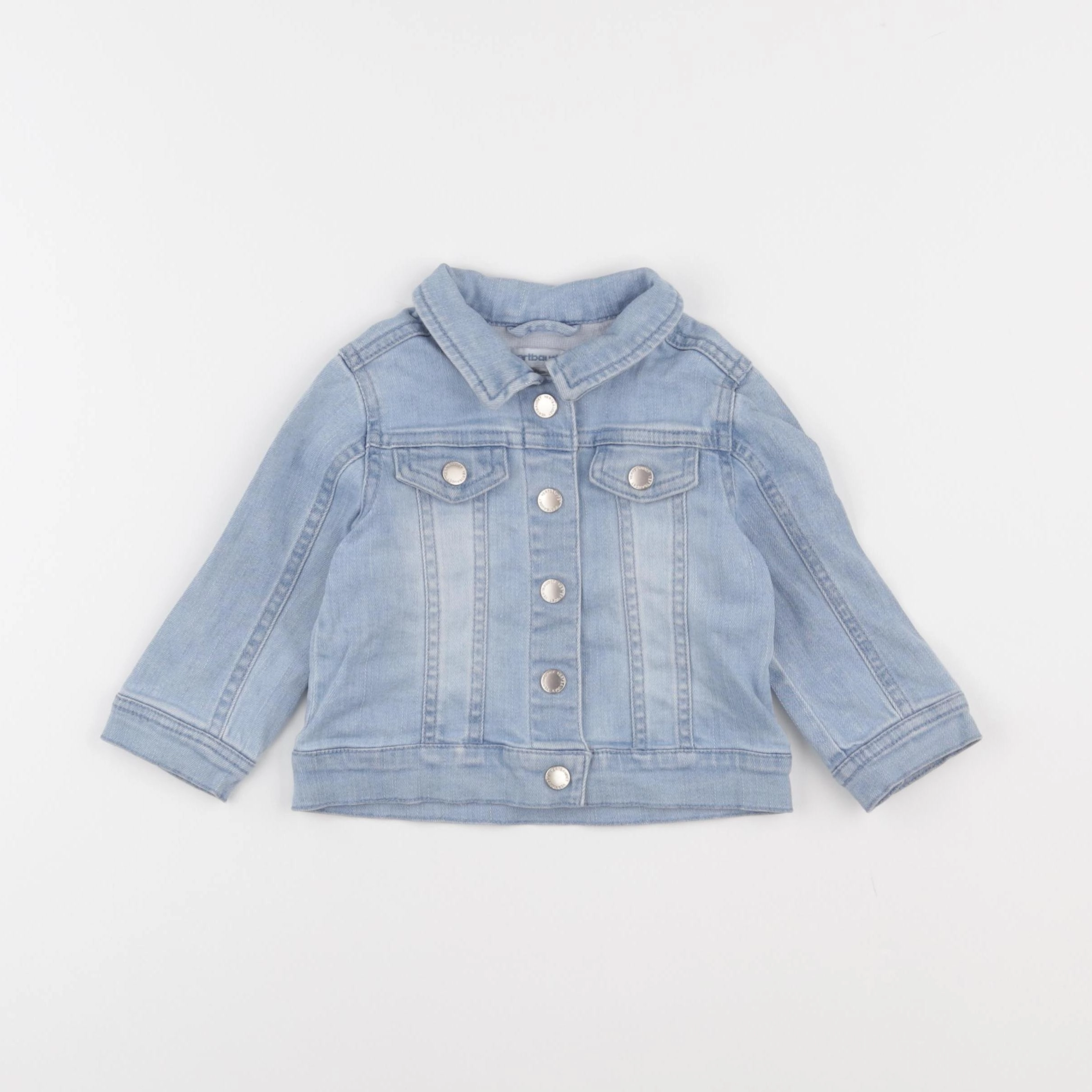 Vertbaudet - veste imprimé au dos bleu - 12 mois