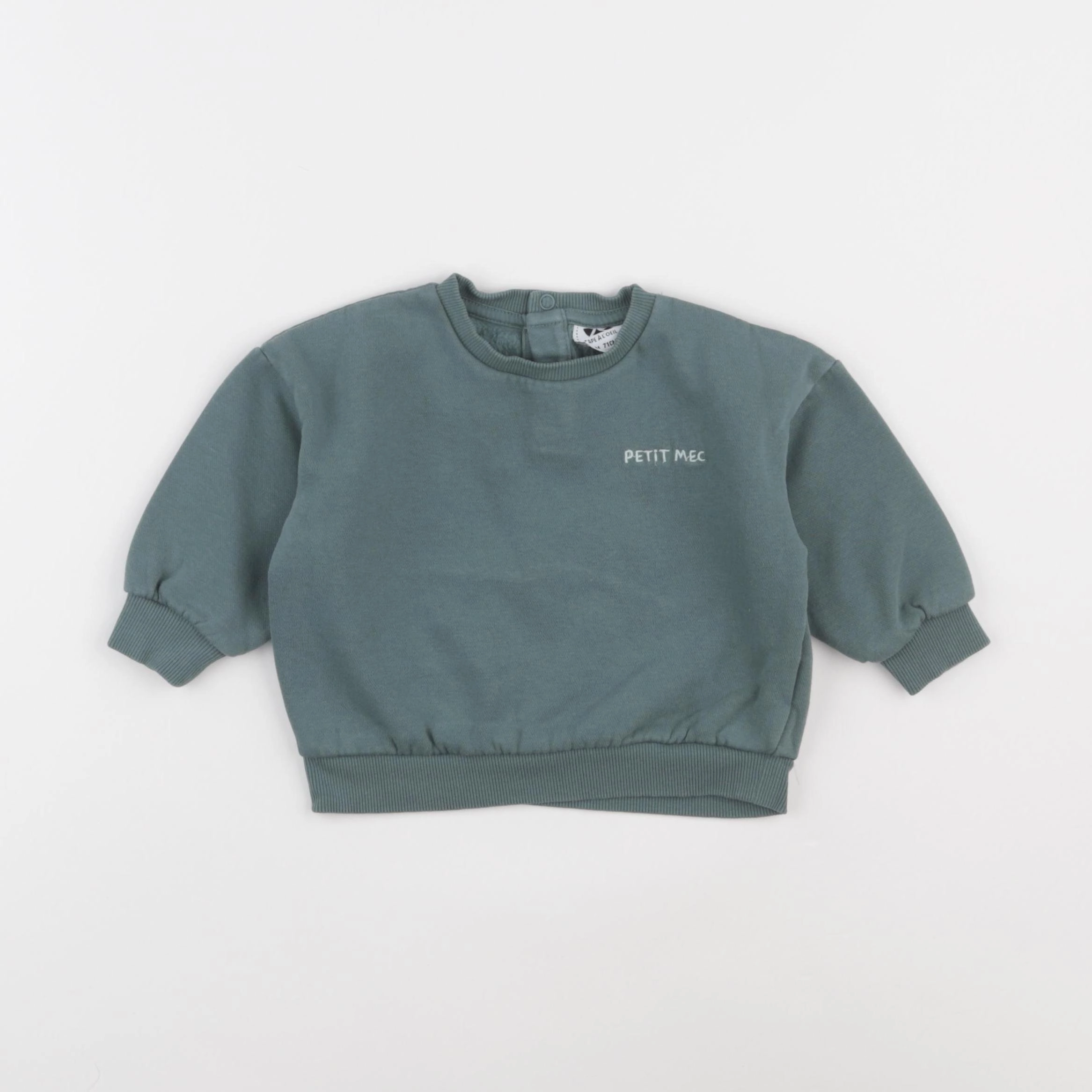 Tape à l'oeil - sweat vert - 9 mois