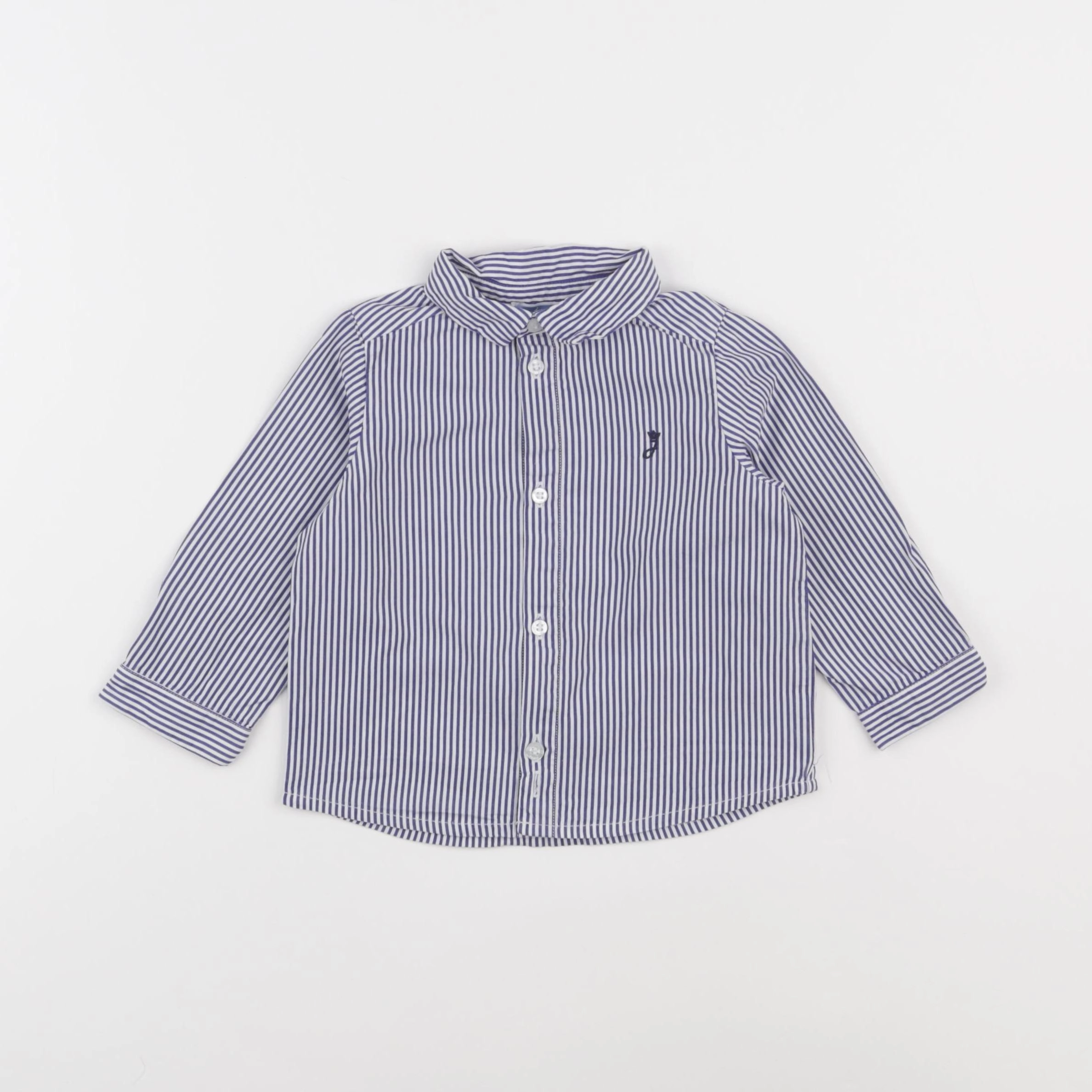 Jacadi - chemise bleu - 12 mois
