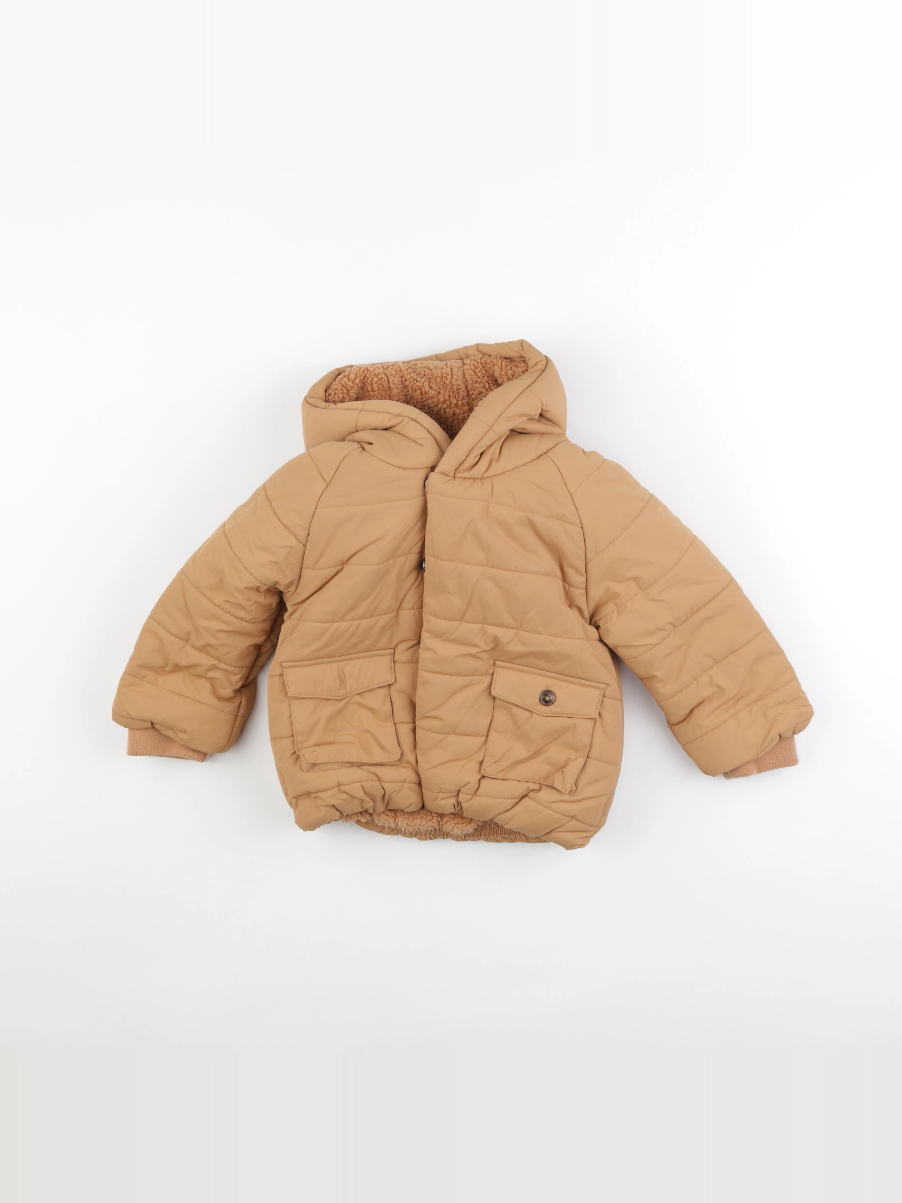 Vertbaudet - doudoune marron - 36 mois