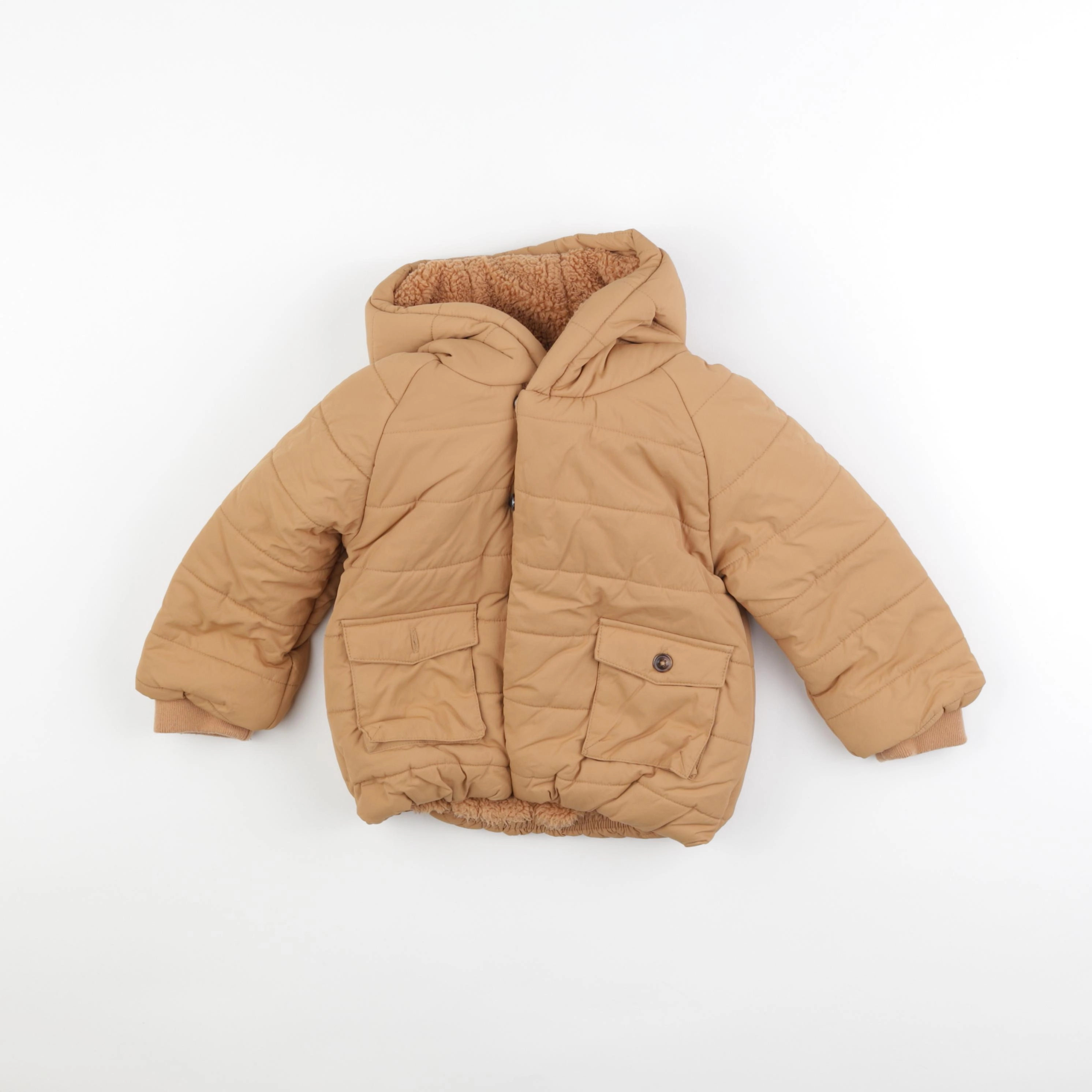 Vertbaudet - doudoune marron - 36 mois