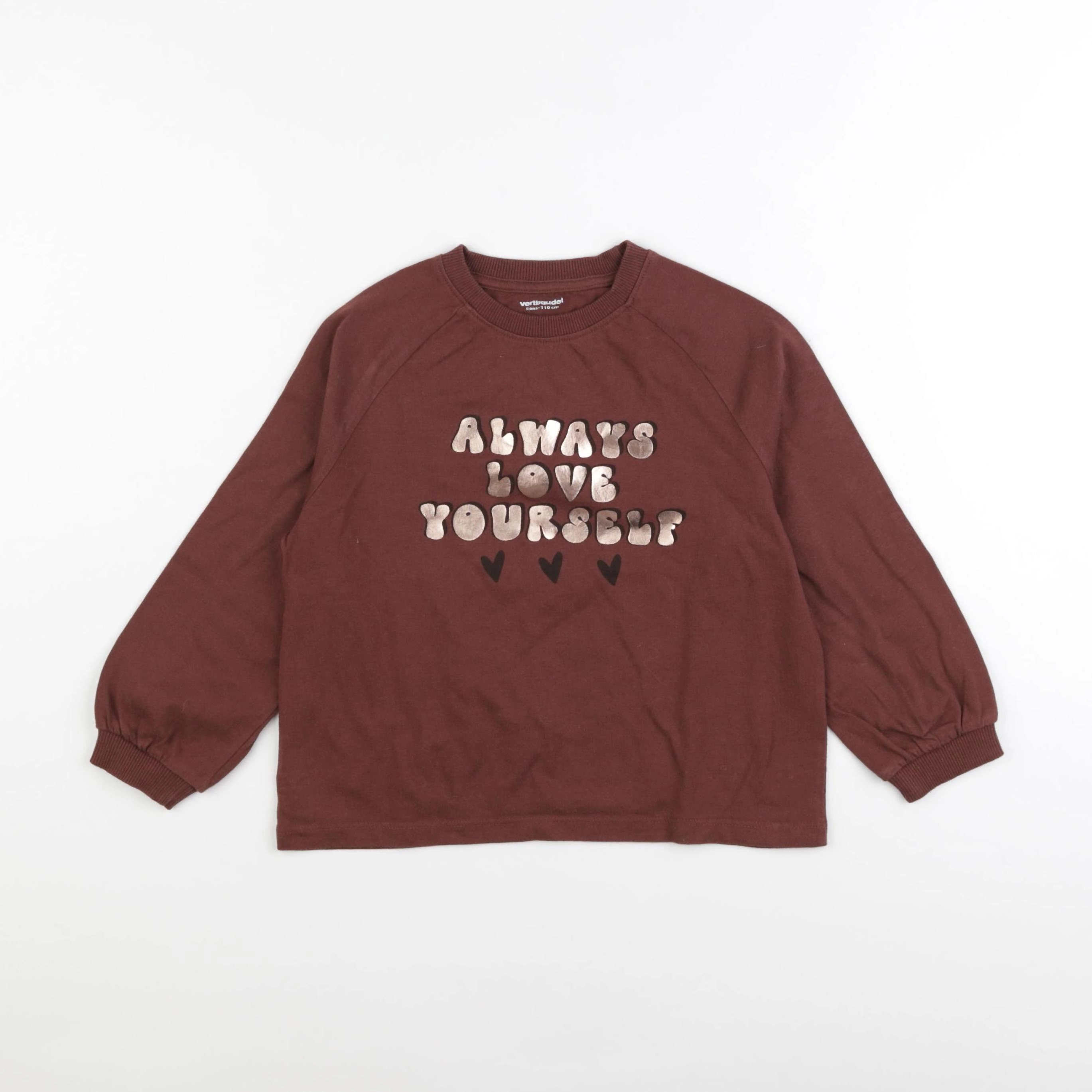 Vertbaudet - tee-shirt rouge - 5 ans