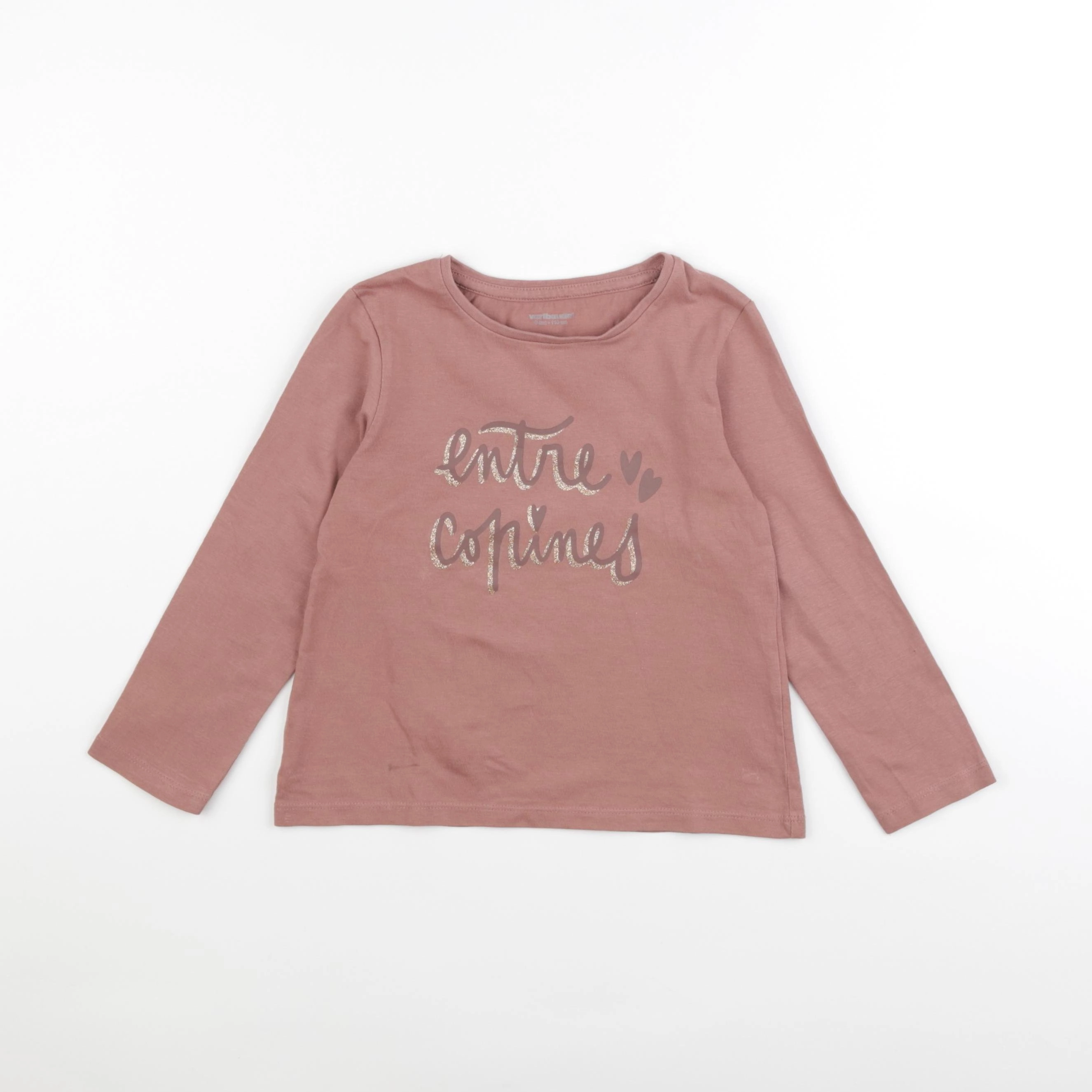 Vertbaudet - tee-shirt rose - 5 ans