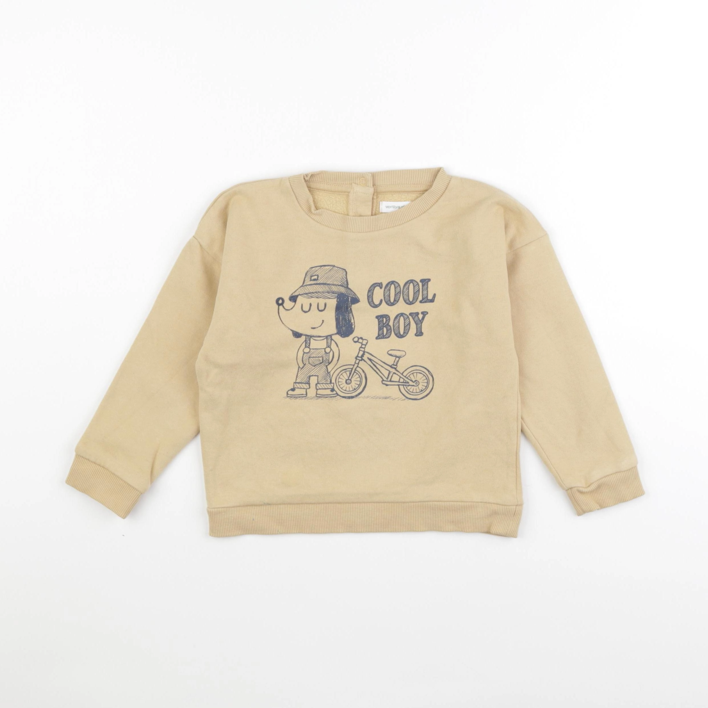 Vertbaudet - sweat jaune - 36 mois