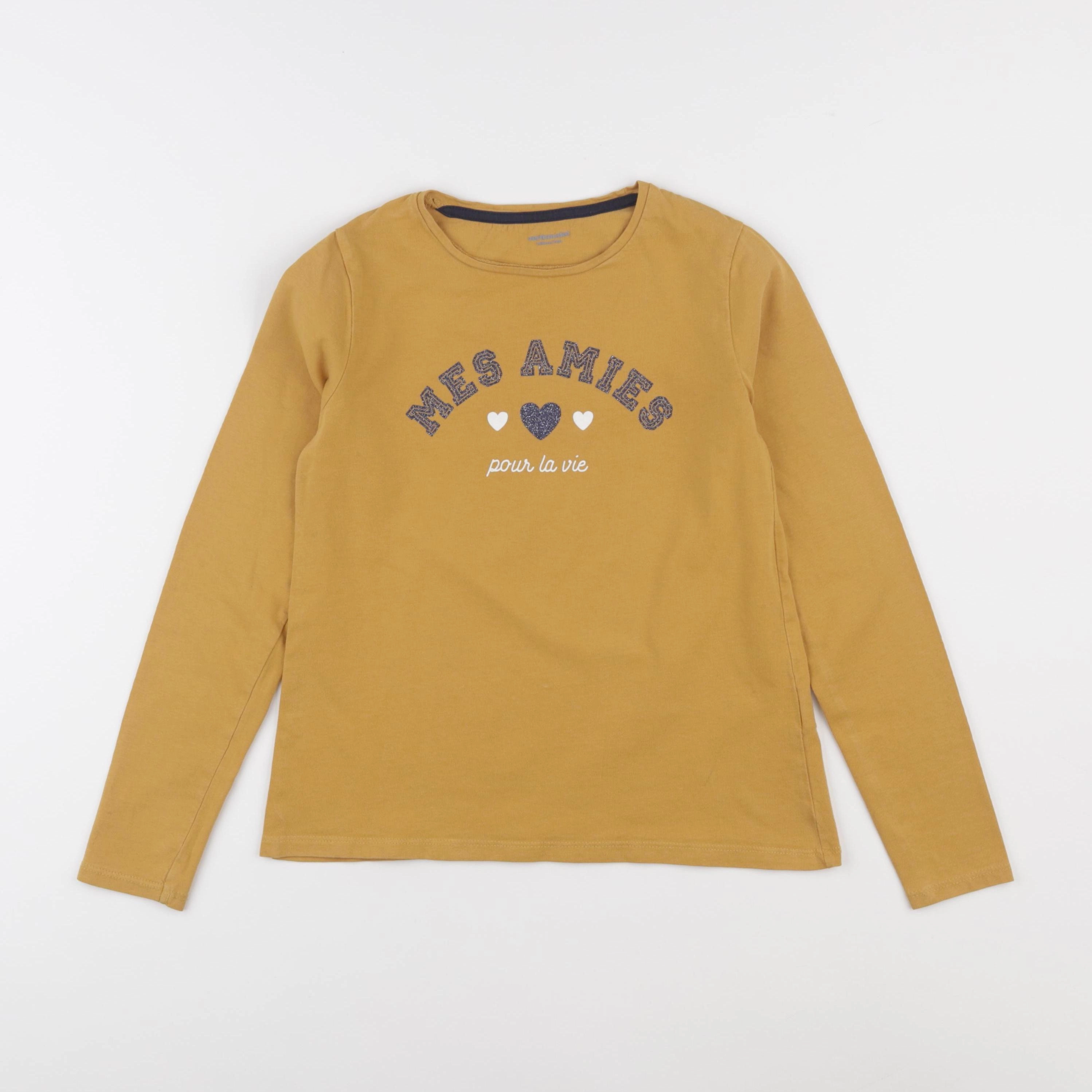 Vertbaudet - tee-shirt jaune - 10 ans