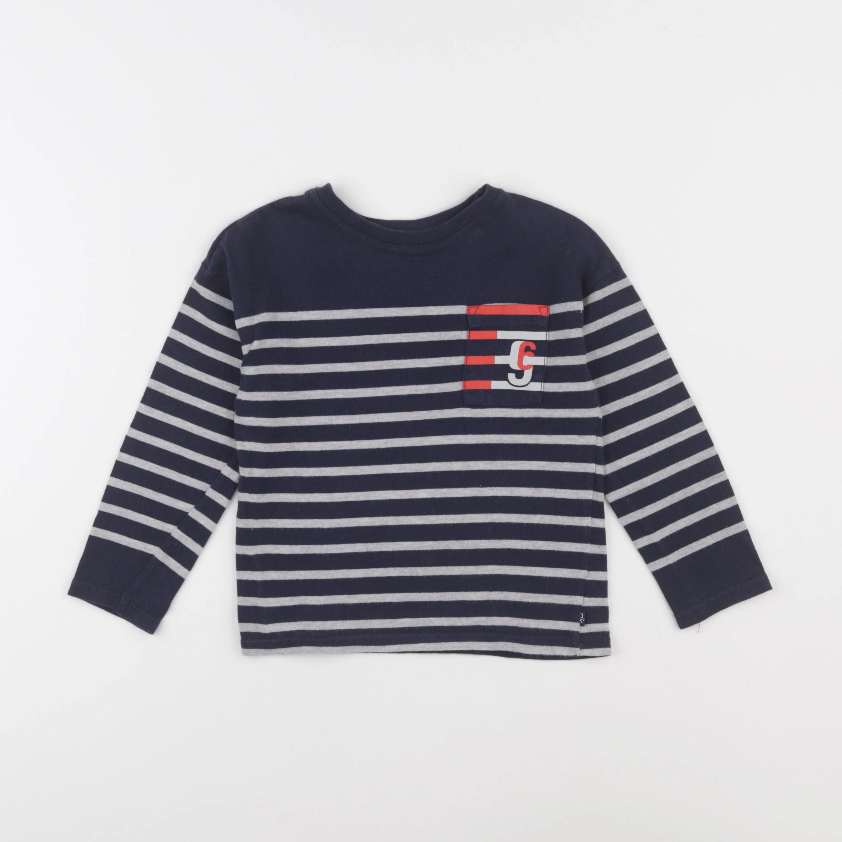 Okaidi - tee-shirt bleu - 4 ans