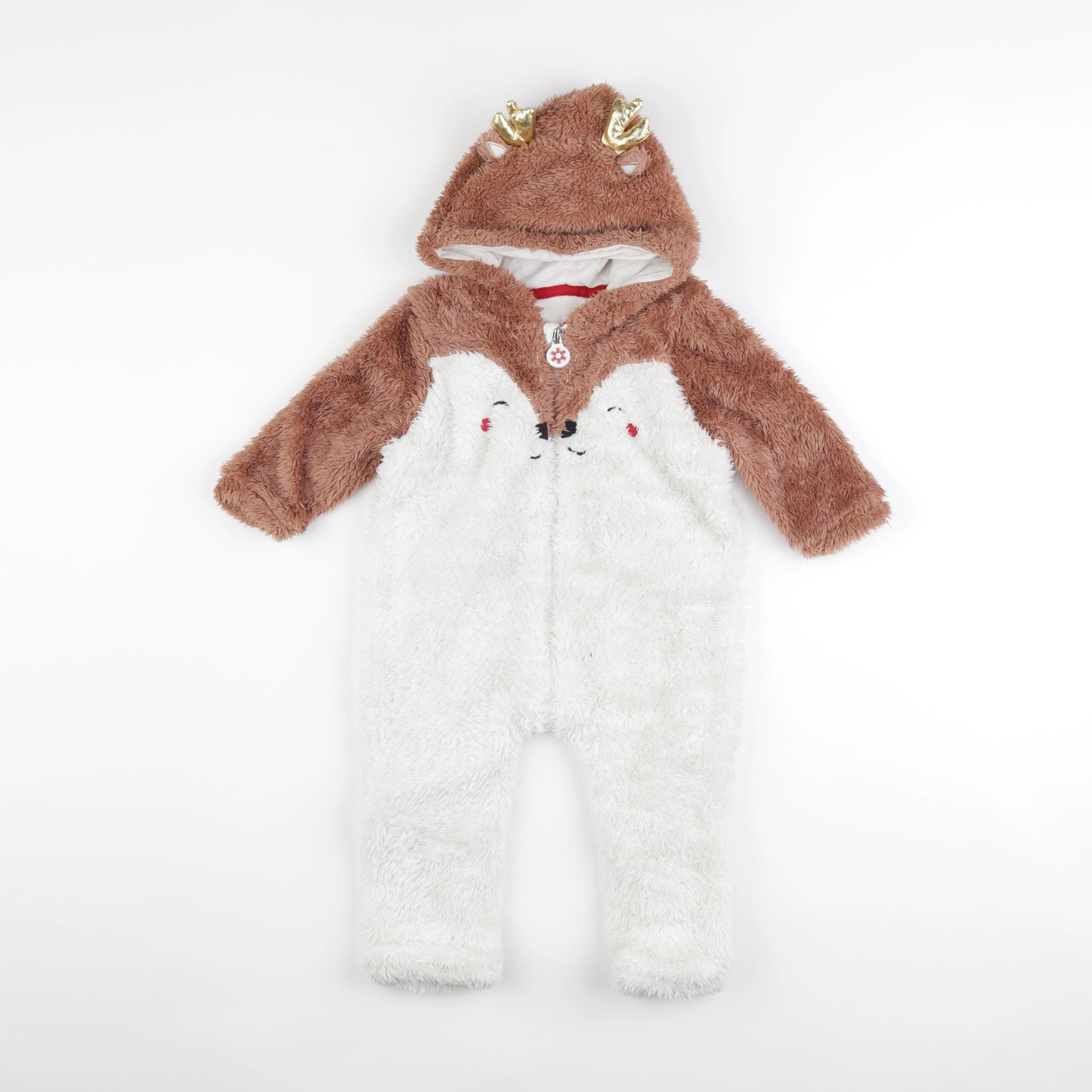 Vertbaudet - sur-pyjama marron - 18 mois