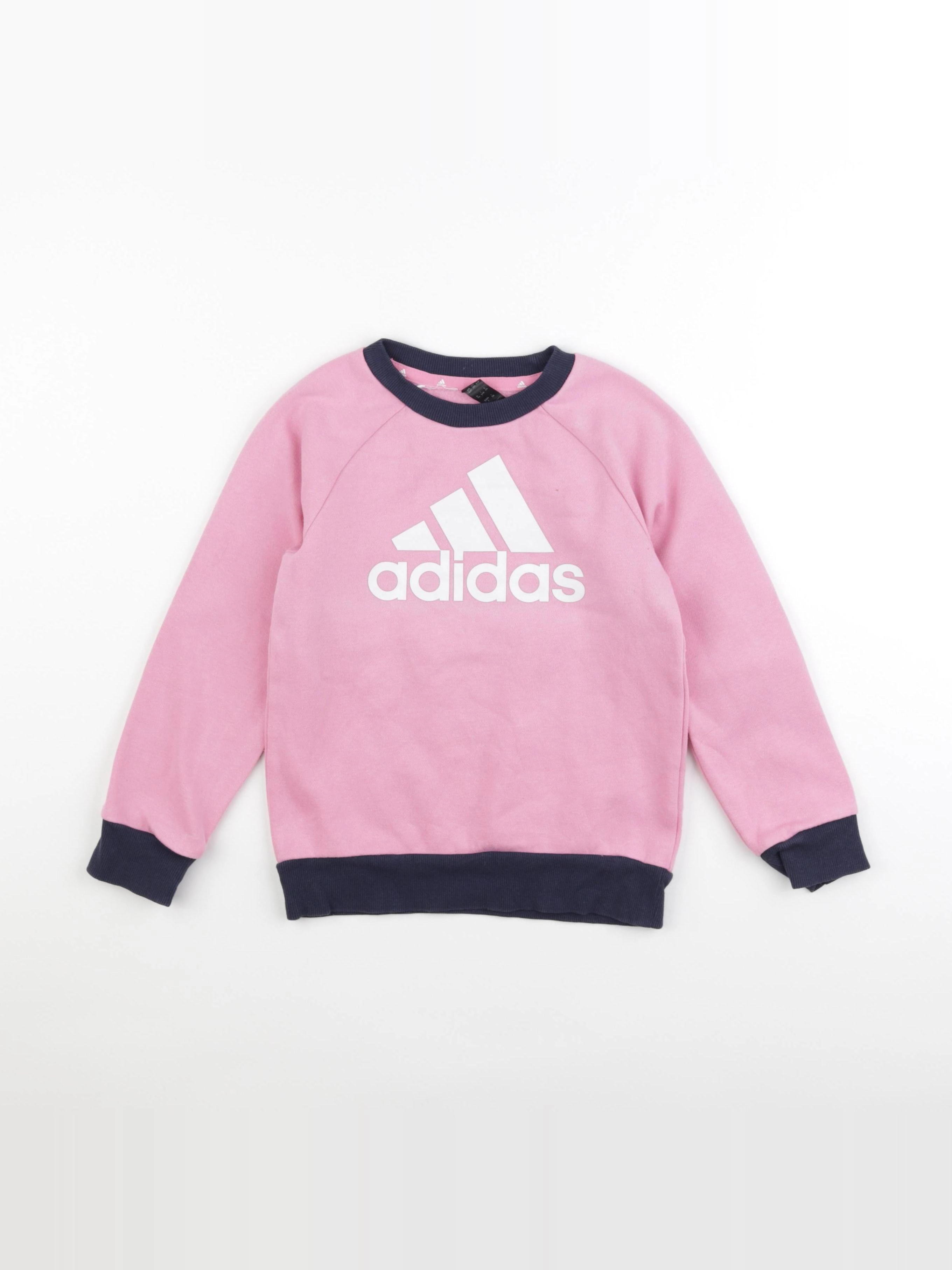 Adidas - sweat rose - 5/6 ans