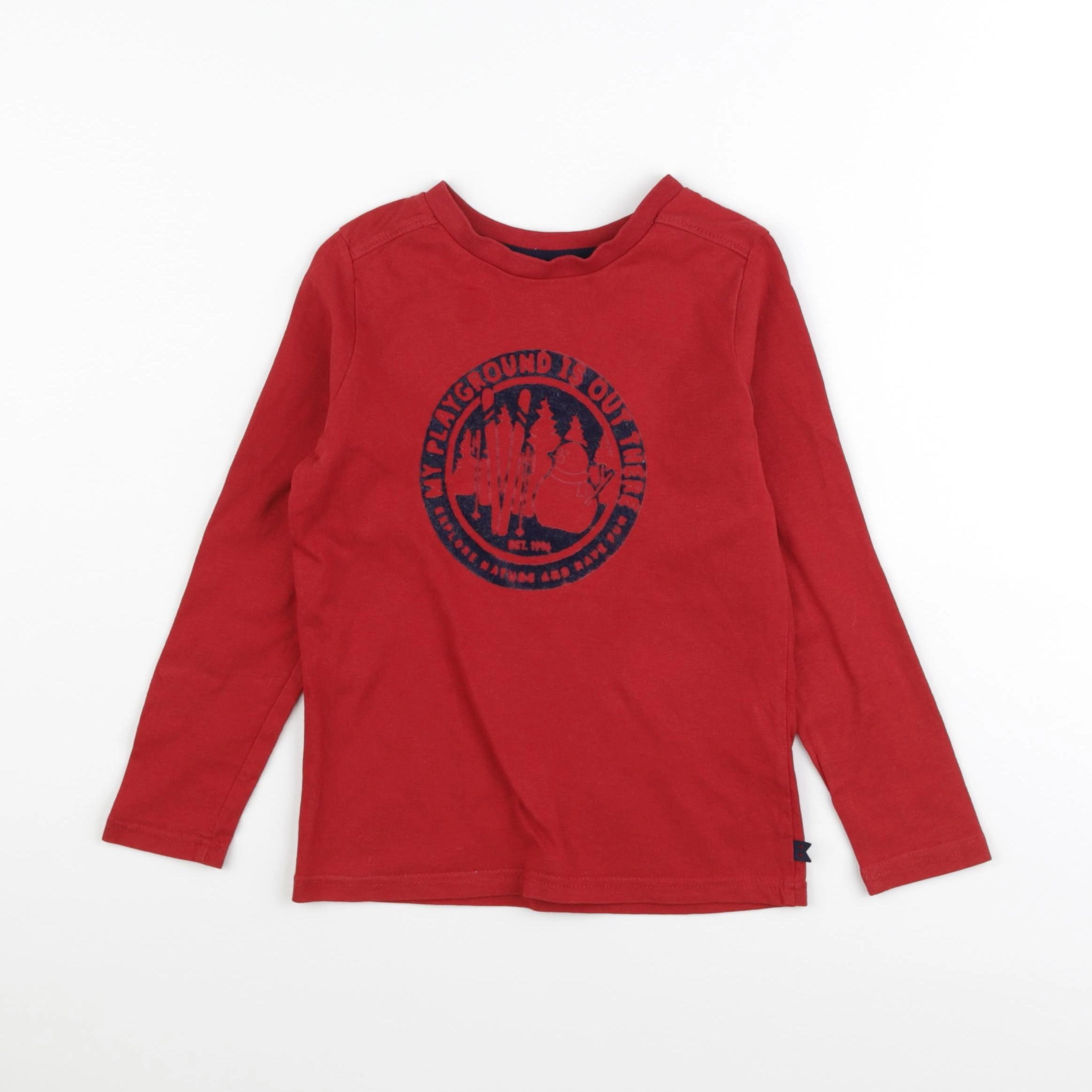 Okaidi - tee-shirt rouge - 4 ans