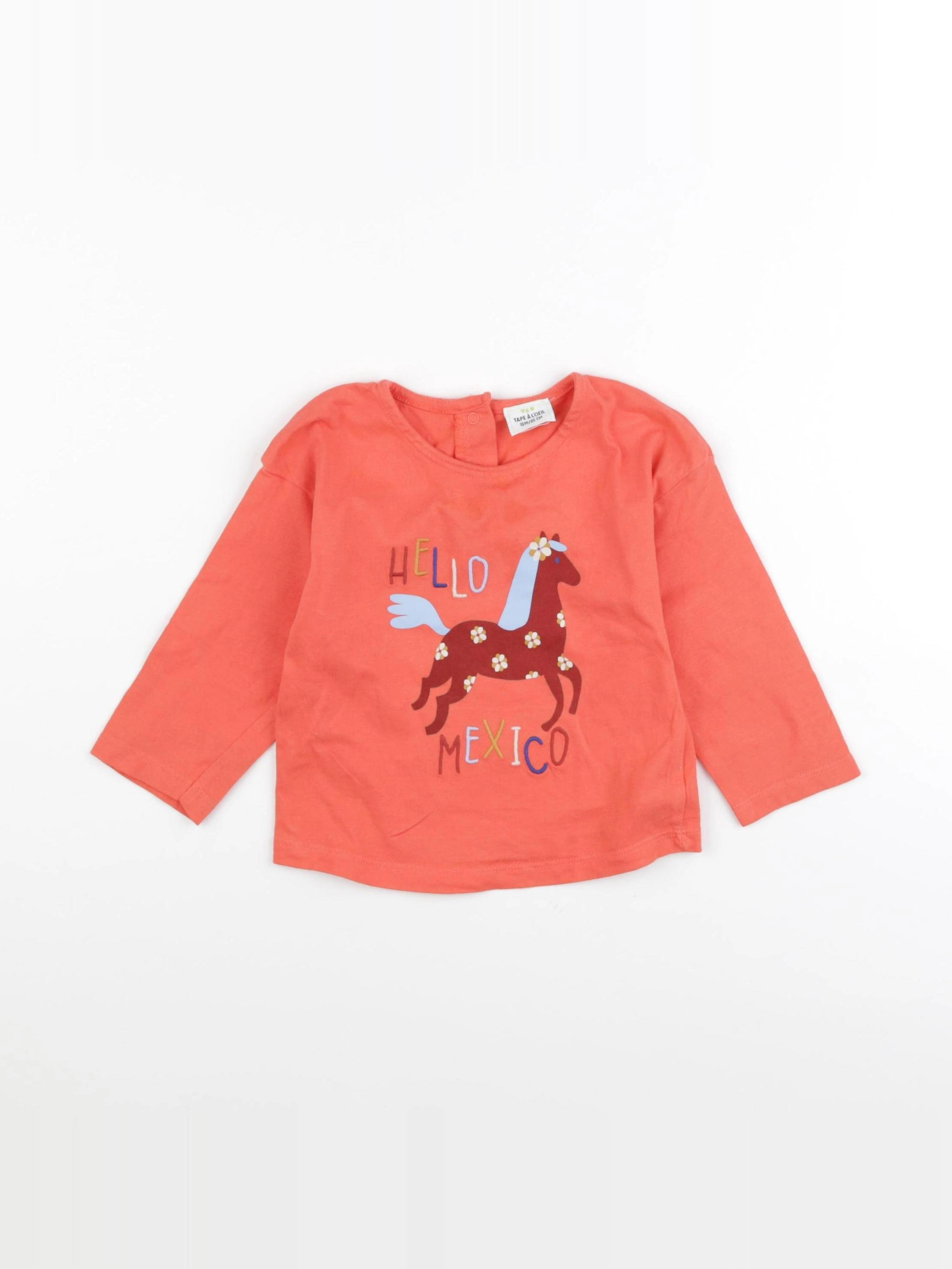 Tape à l'oeil - tee-shirt orange - 18 mois