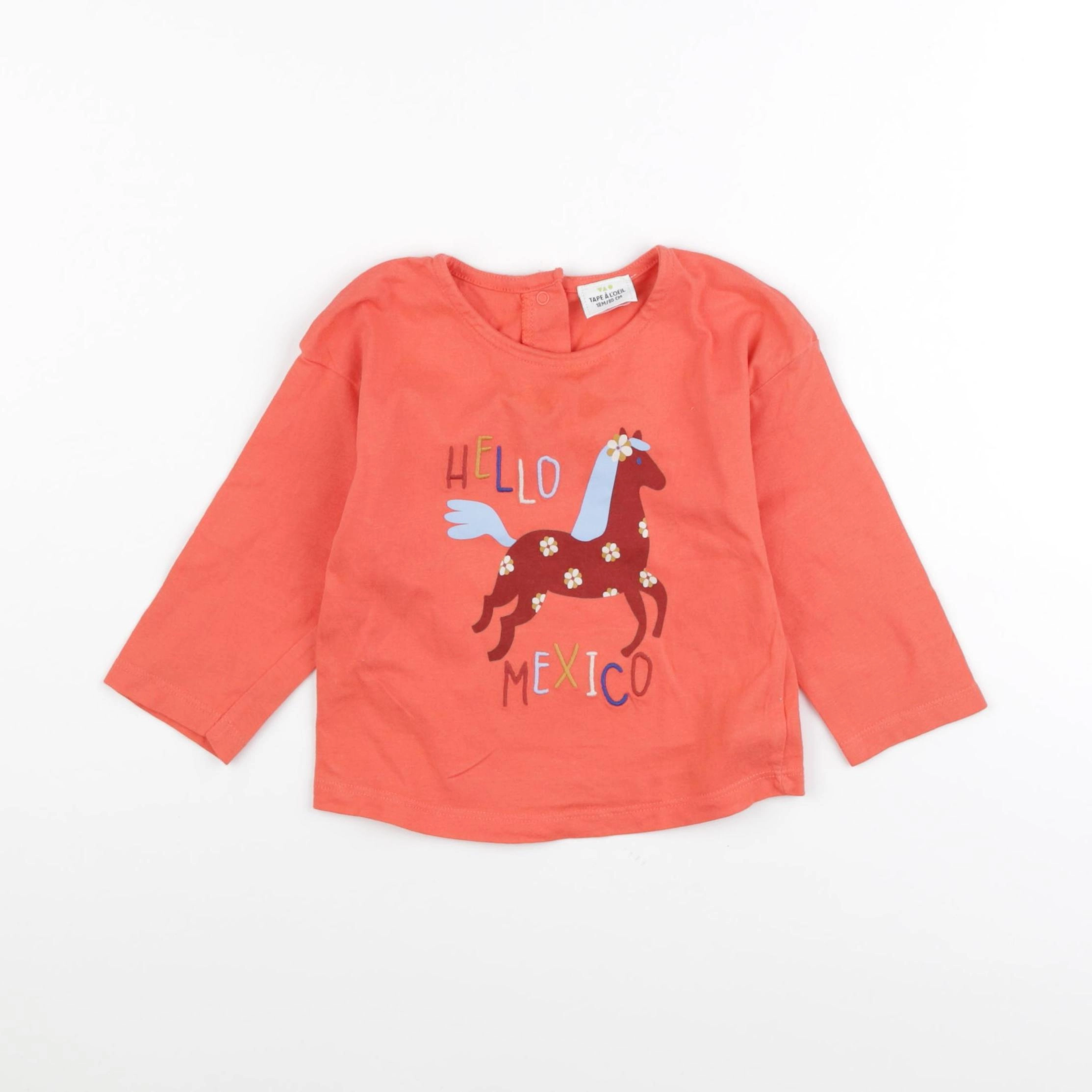 Tape à l'oeil - tee-shirt orange - 18 mois