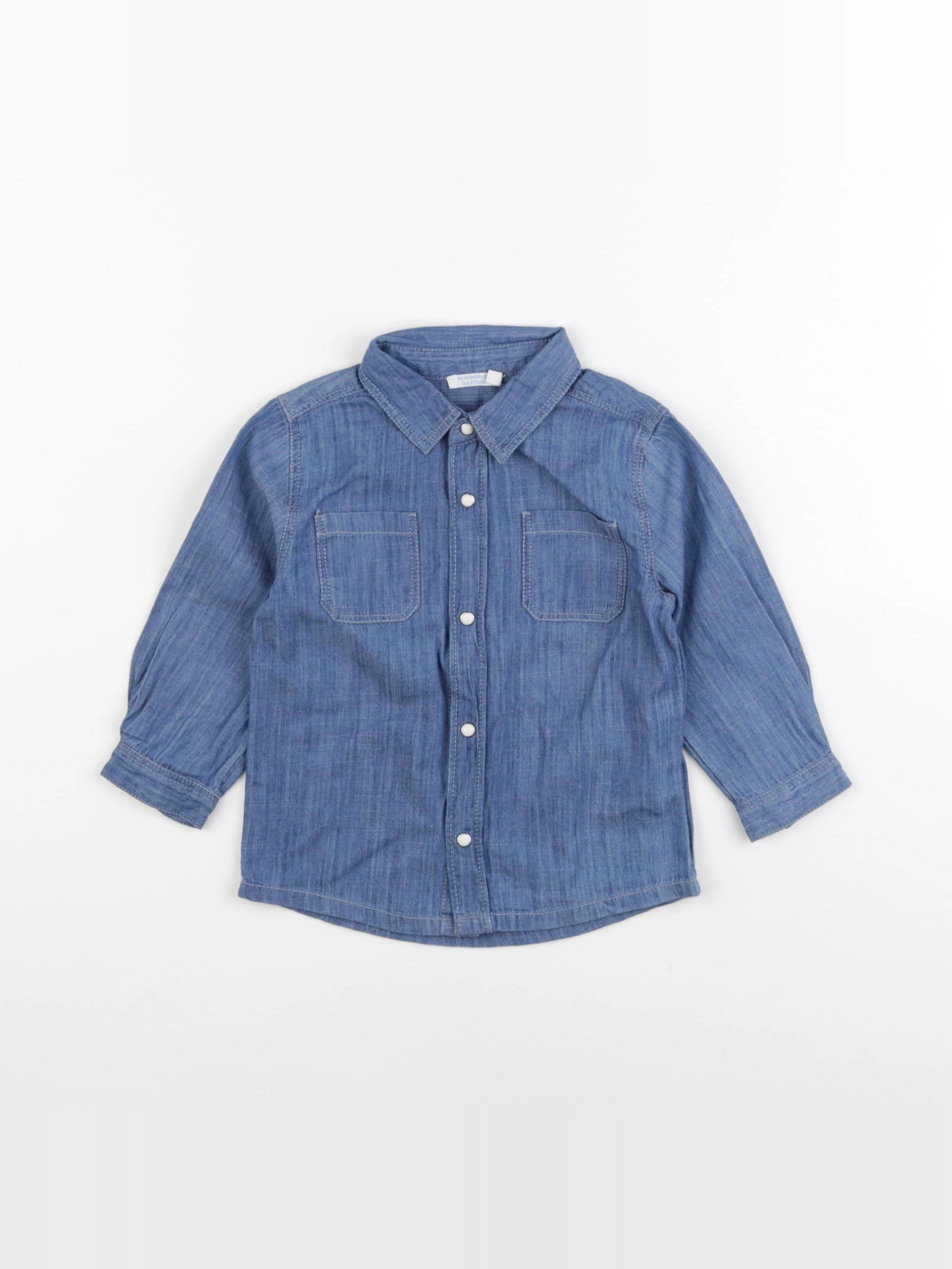 Boutchou - chemise bleu - 18 mois