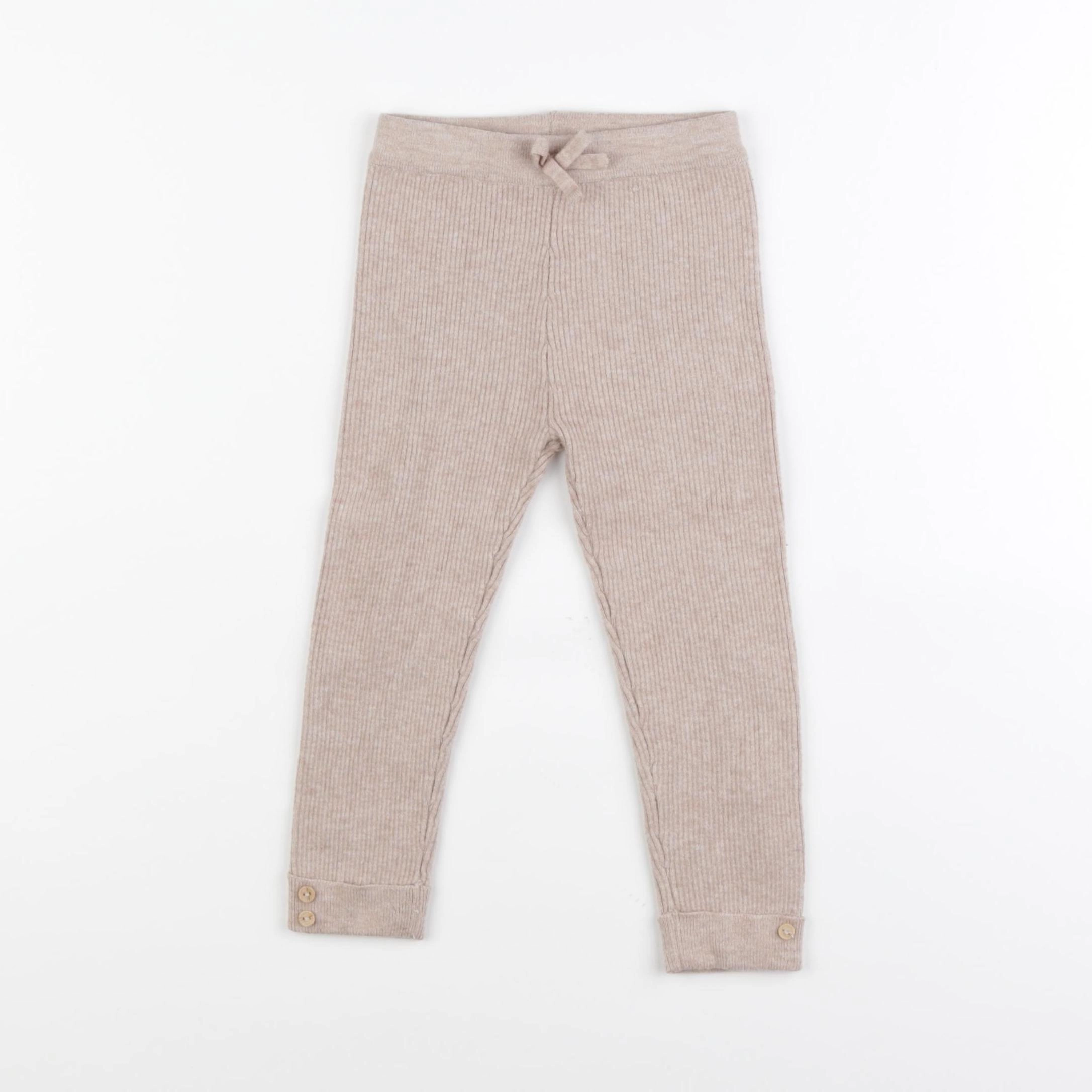 Vertbaudet - legging beige - 24 mois