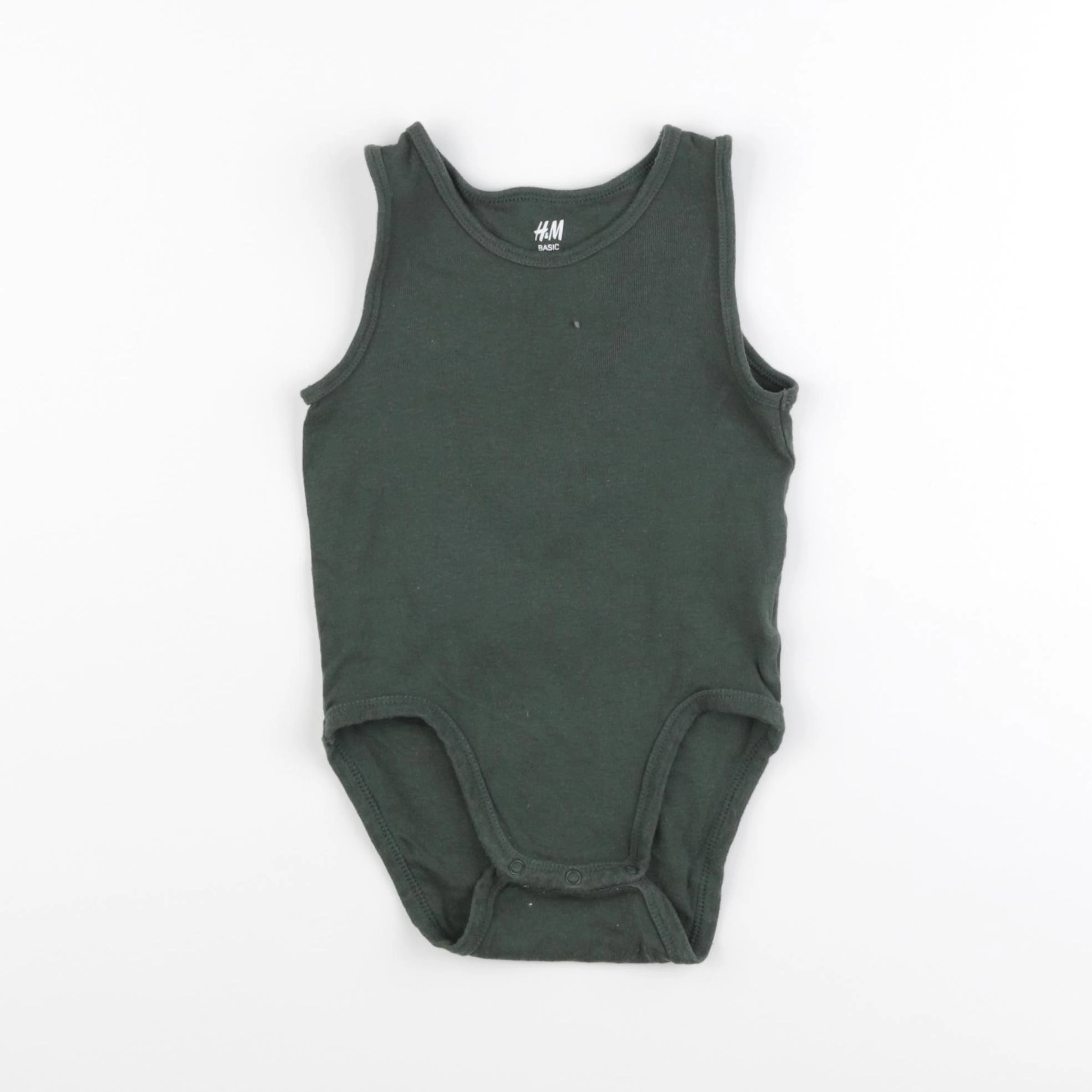H&M - body vert - 9/12 mois