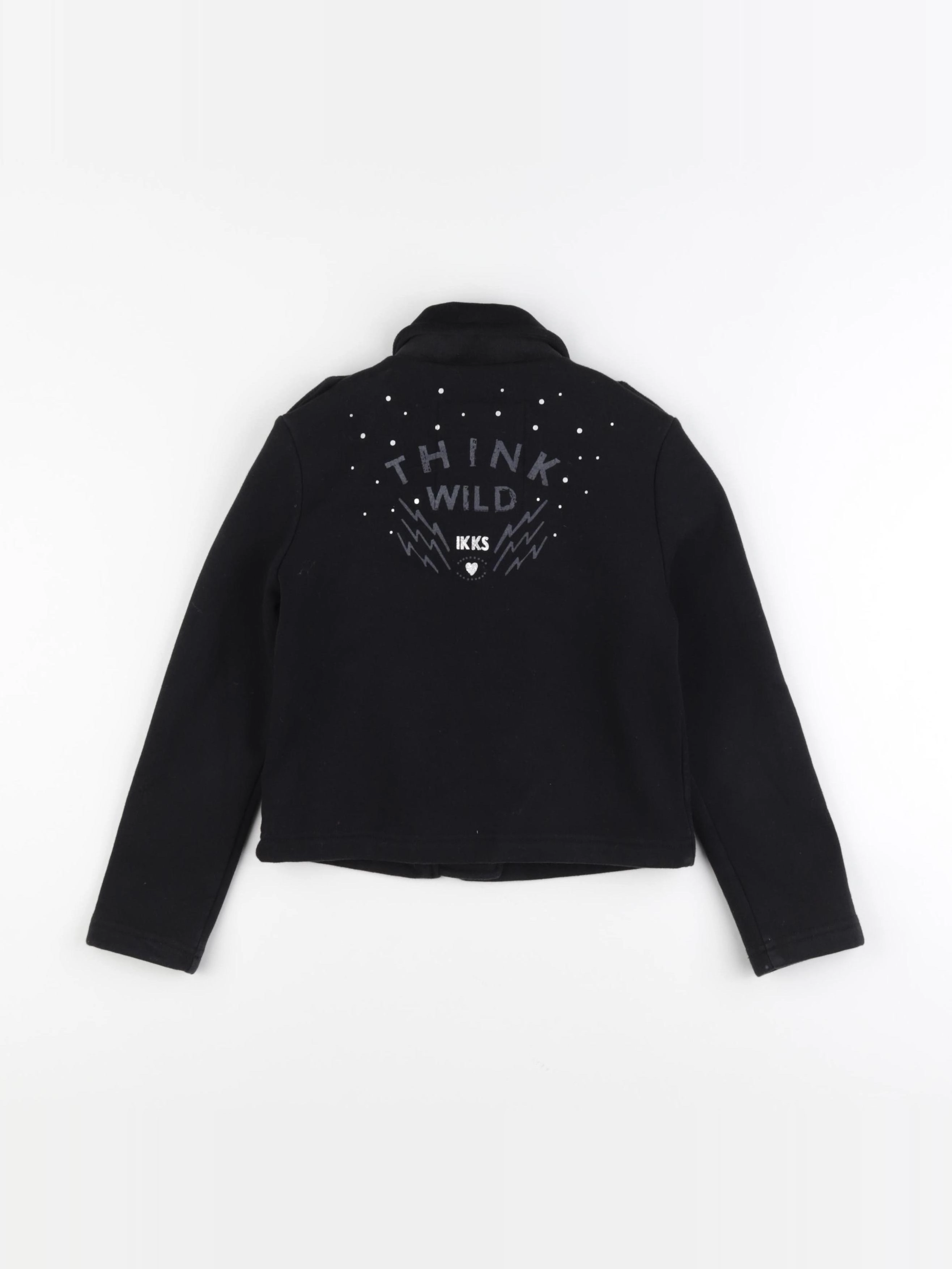 IKKS - veste imprimé au dos noir - 6 ans