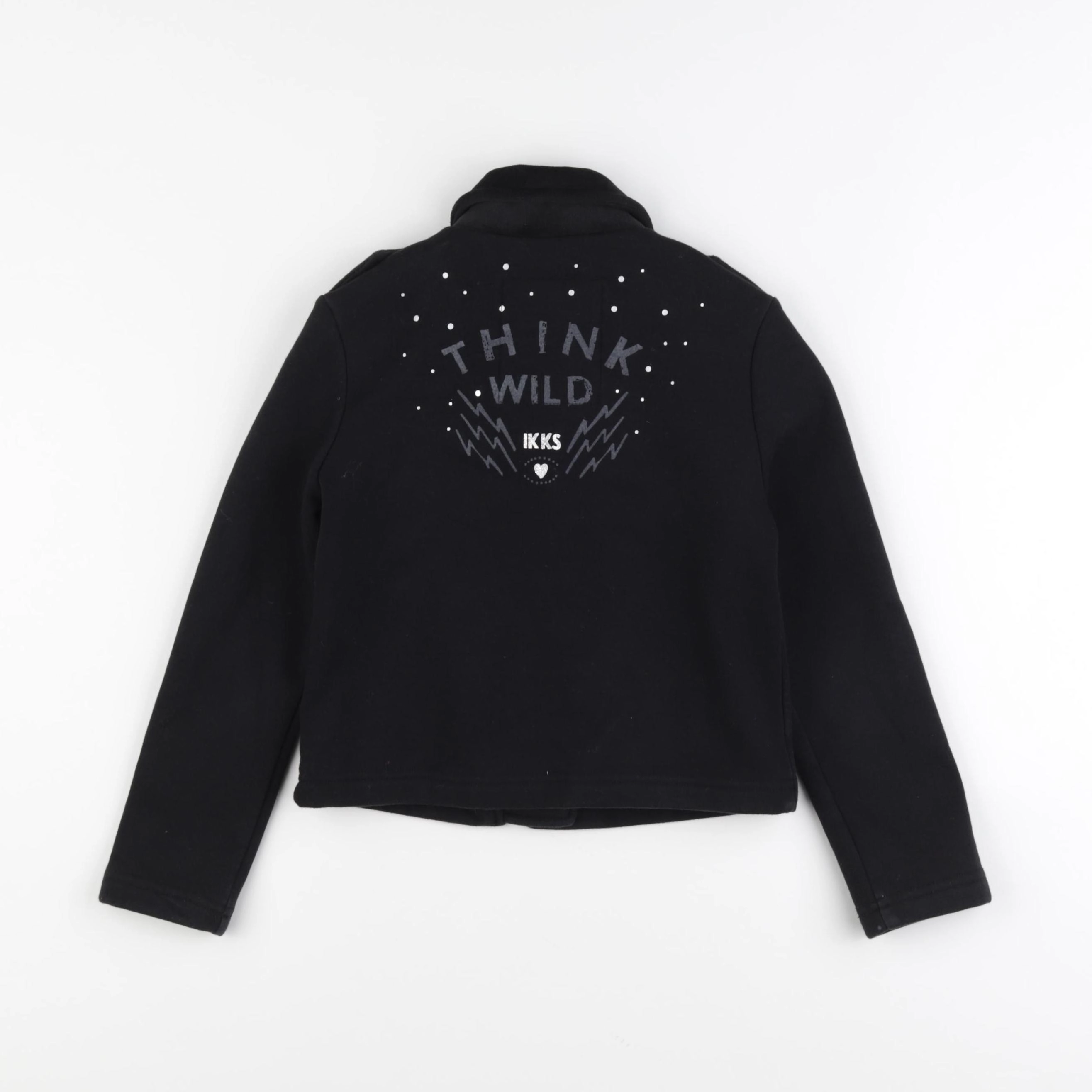 IKKS - veste imprimé au dos noir - 6 ans