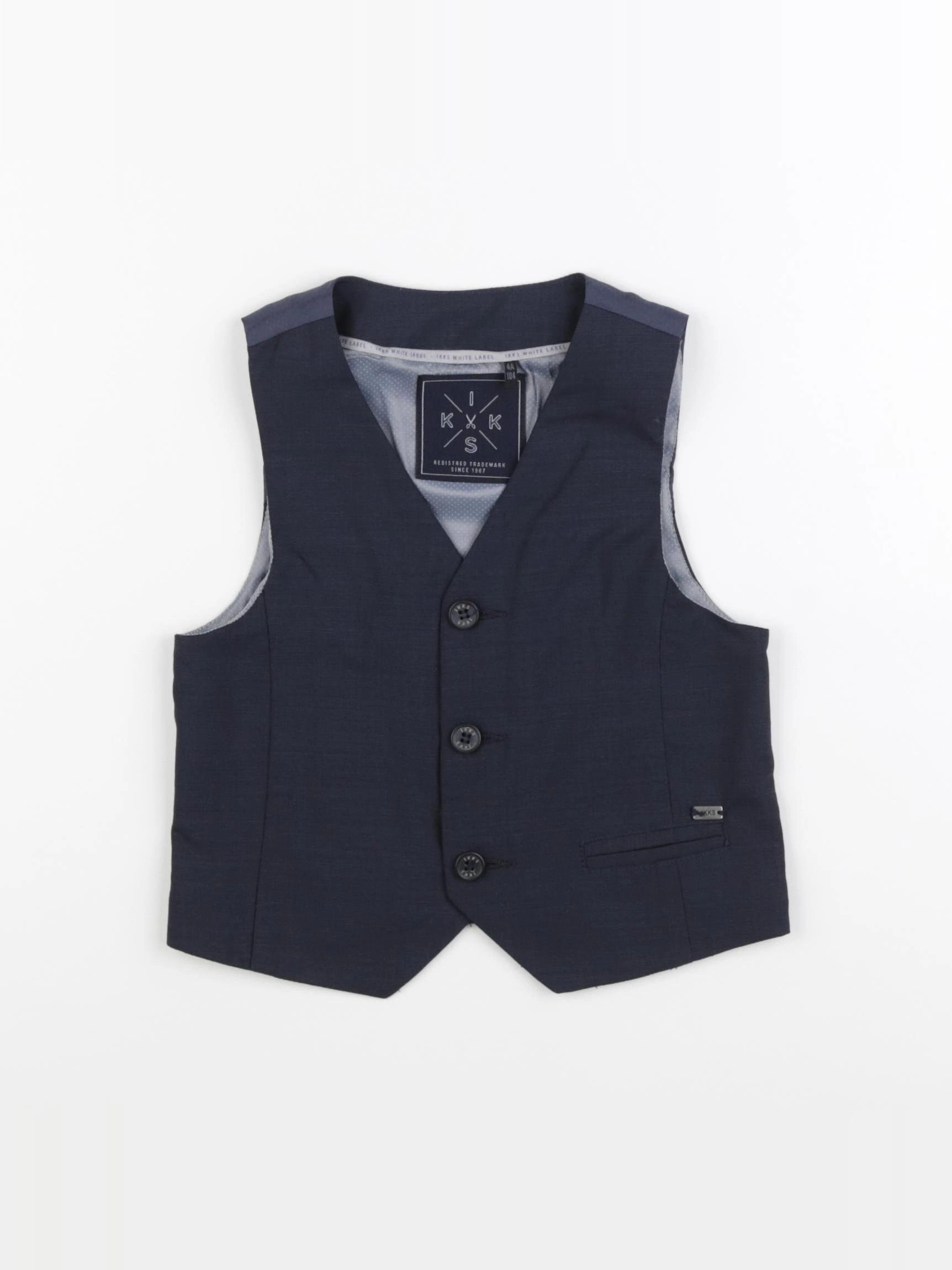 IKKS - gilet bleu - 4 ans