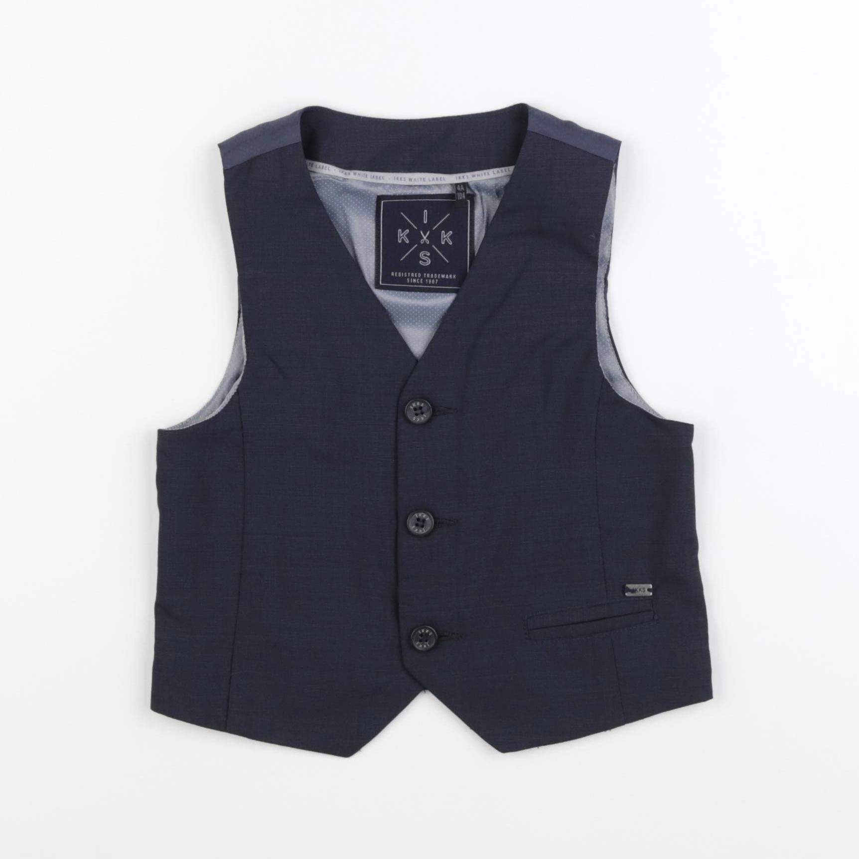 IKKS - gilet bleu - 4 ans