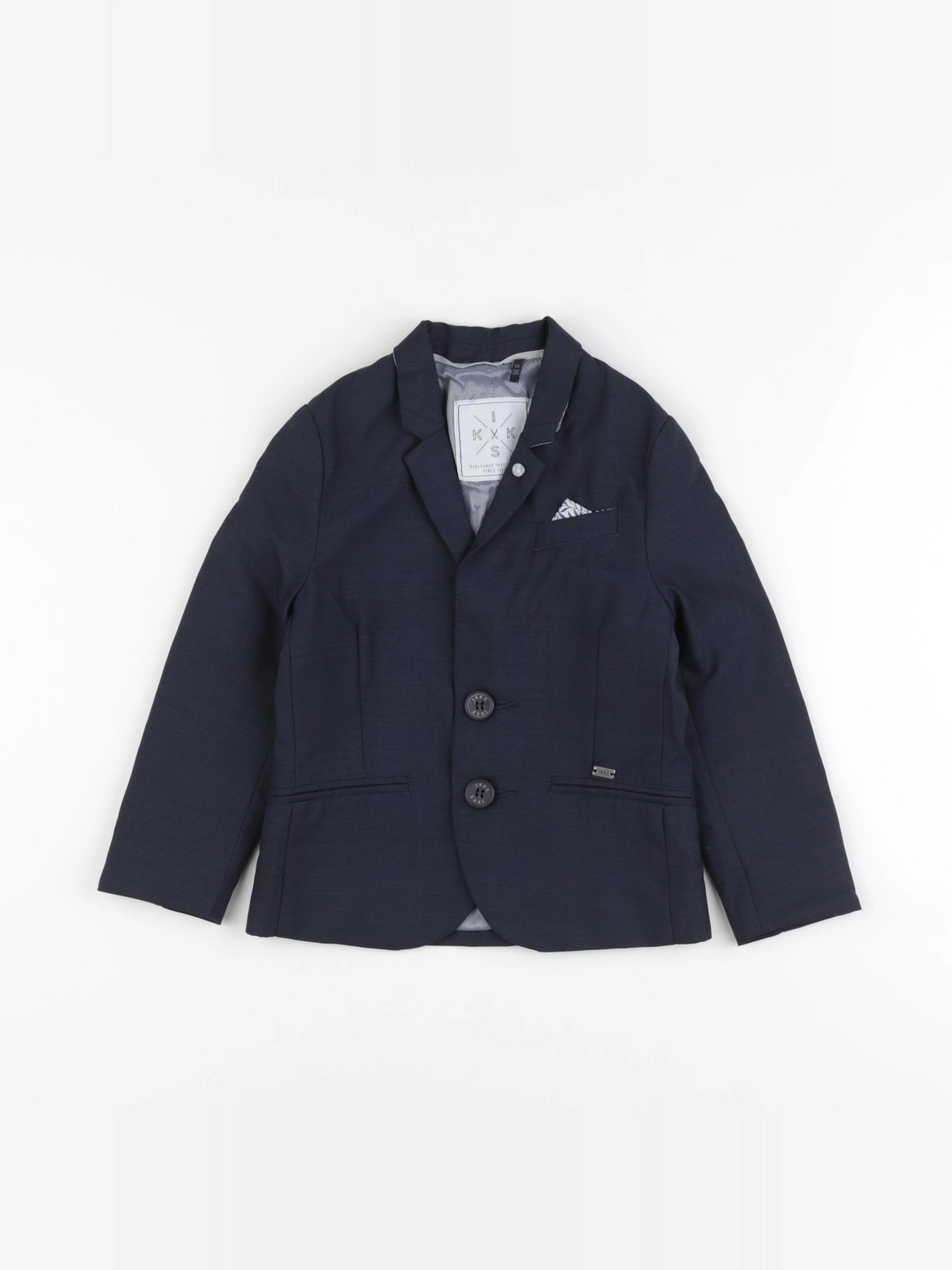 IKKS - veste bleu - 4 ans