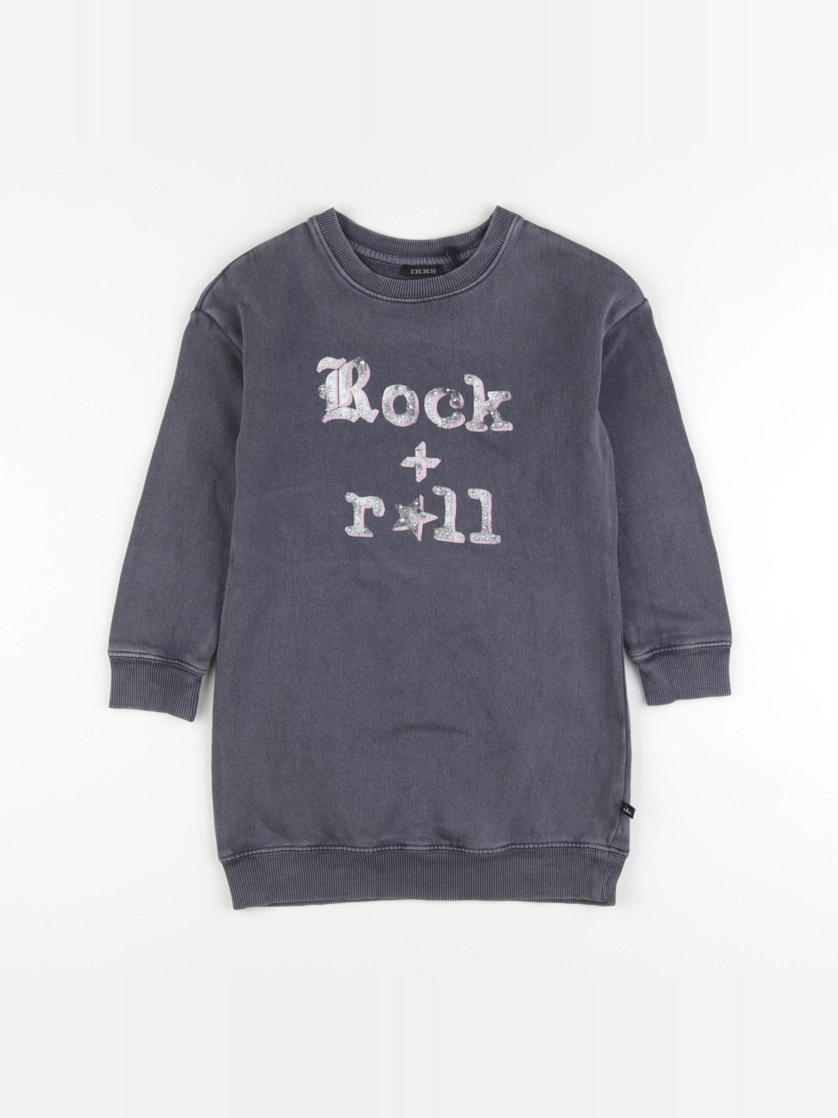IKKS - robe gris - 6 ans
