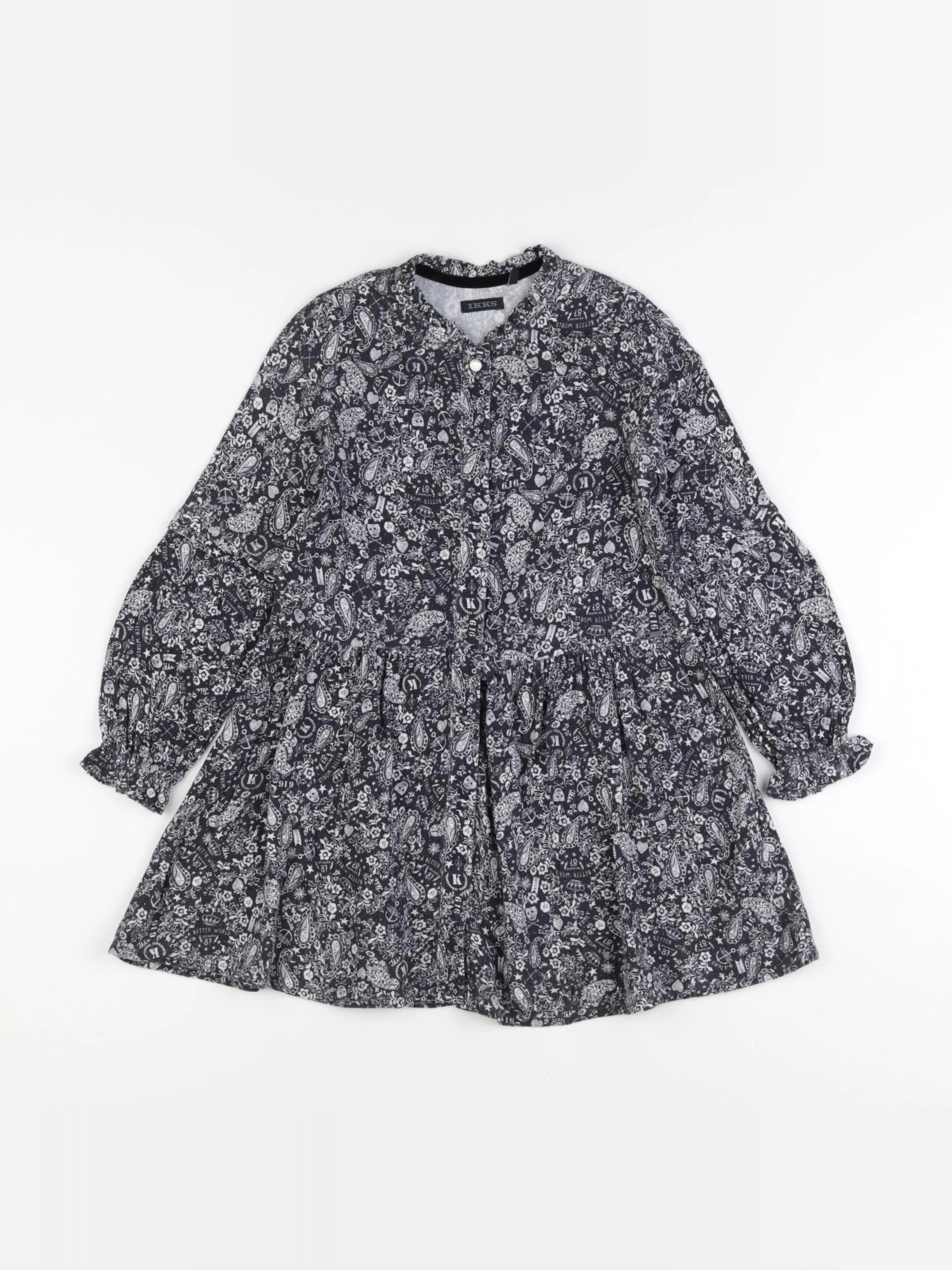 IKKS - robe noir - 6 ans